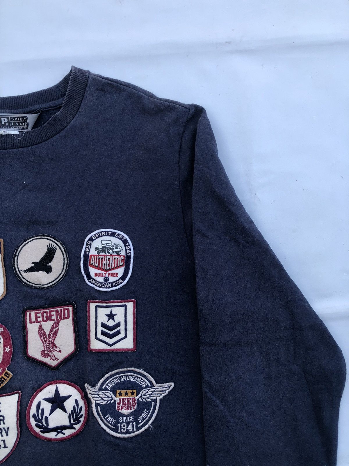 Japanese Brand × Jeep × KMRii Japan Jeep PatchWork Sweatshirt Punk Rock Style Size US M / EU 48-50 / 2 - 3 Thumbnail