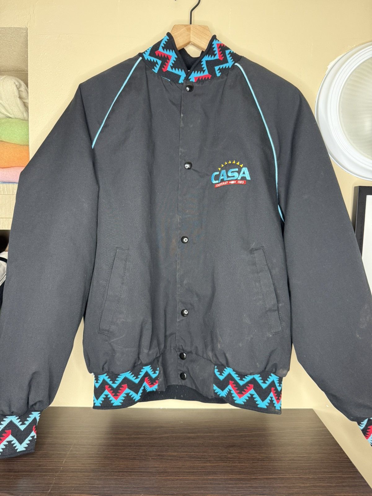 Chevrolet × Vintage West ark Chevrolet bomber jacket Size US L / EU 52-54 / 3 - 1 Thumbnail