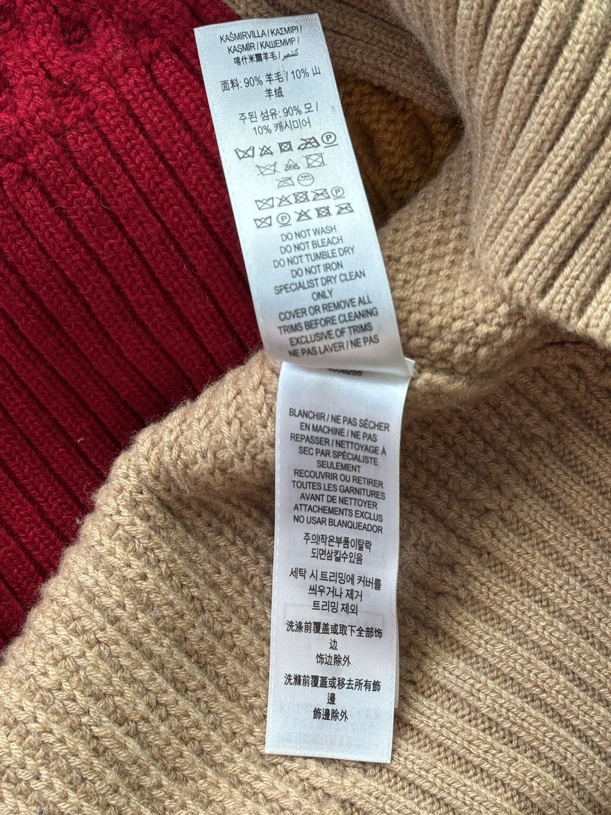Burberry × Designer Burberry children wool cashmere patchwork cable knit dress Size XXS / US 00 / IT 34 - 10 Thumbnail