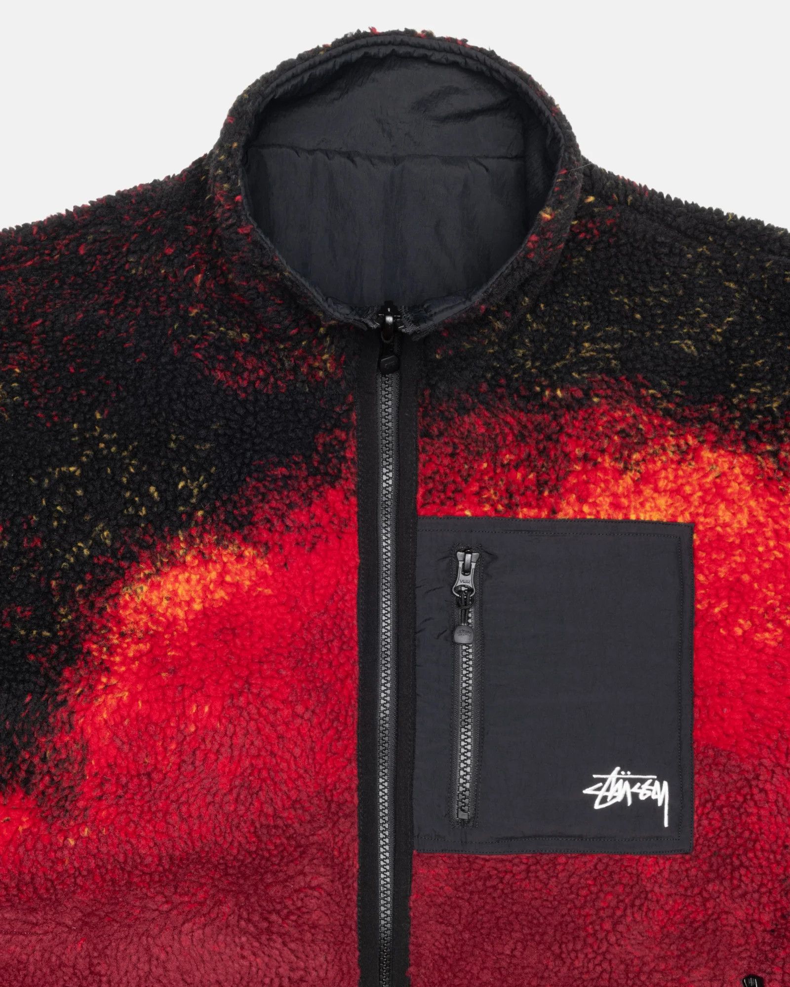Stussy SHERPA REVERSIBLE JACKET LAVA Size US XL / EU 56 / 4 - 6 Thumbnail