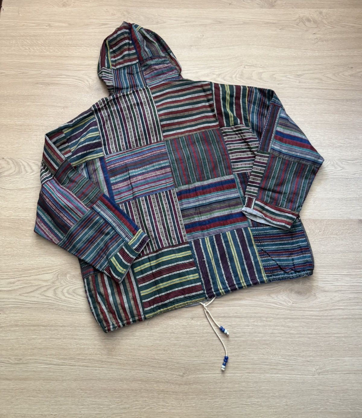 Handmade Vintage 90’s Nepal Patchwork Japanese Handmade Anorak Jacket Size US XL / EU 56 / 4 - 5 Thumbnail