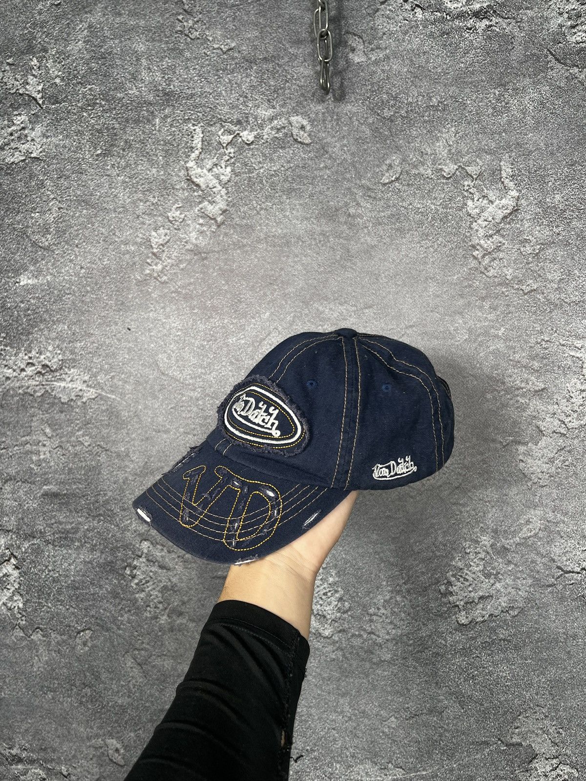 Von Dutch Vintage Von Dutch Distressed Denim Cup Size ONE SIZE - 2 Thumbnail