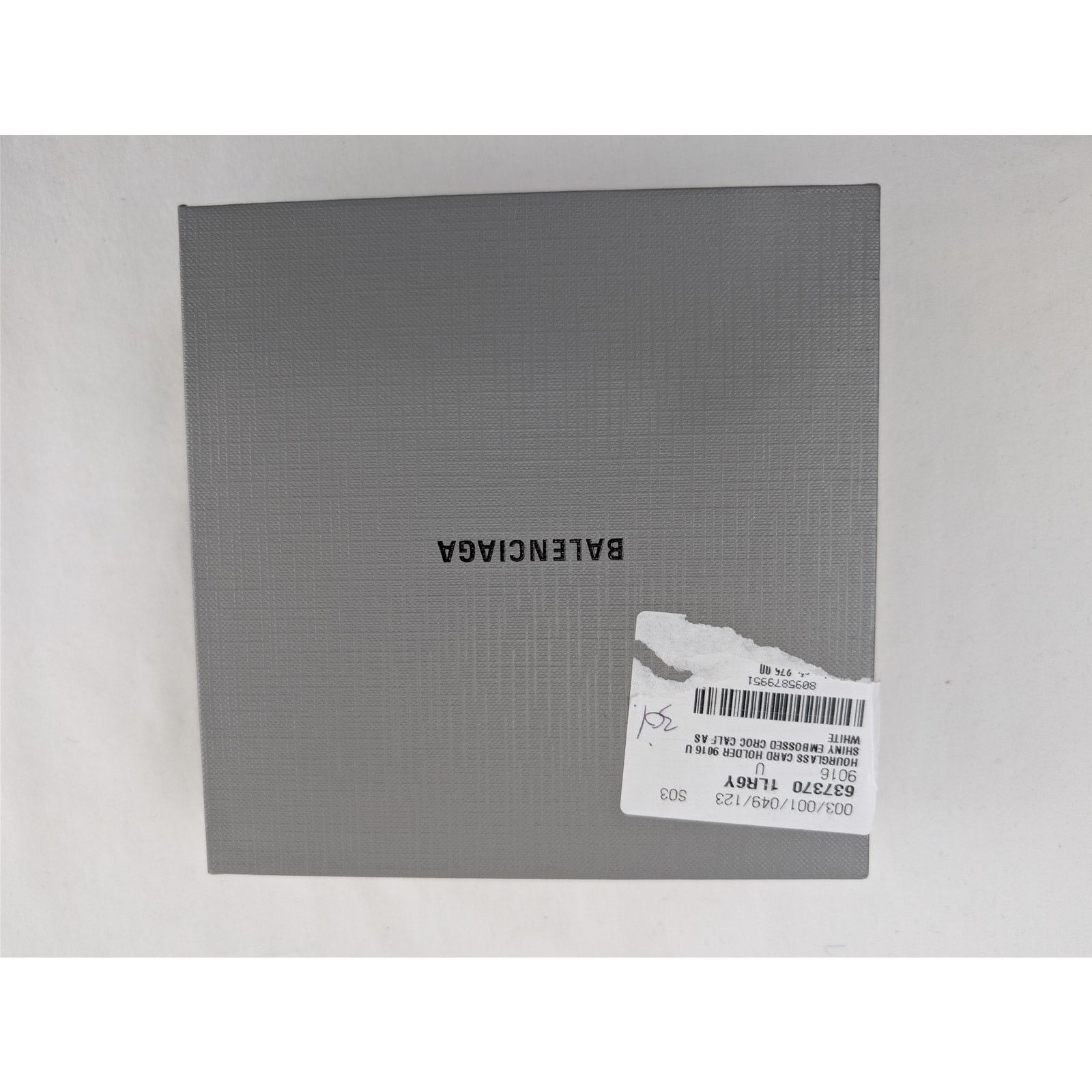 Balenciaga o1rshd1 Size: OS / Shiny Embossed Croc Hourglass Card Holder Size ONE SIZE - 11 Thumbnail