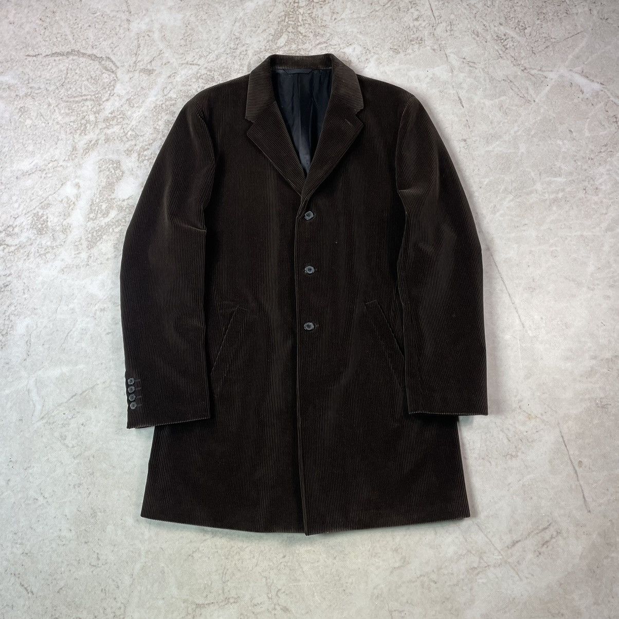 Neil Barrett Neil Barrett Italy Single Breasted Corduroy Overcoat Jacket Size US XL / EU 56 / 4 - 2 Thumbnail