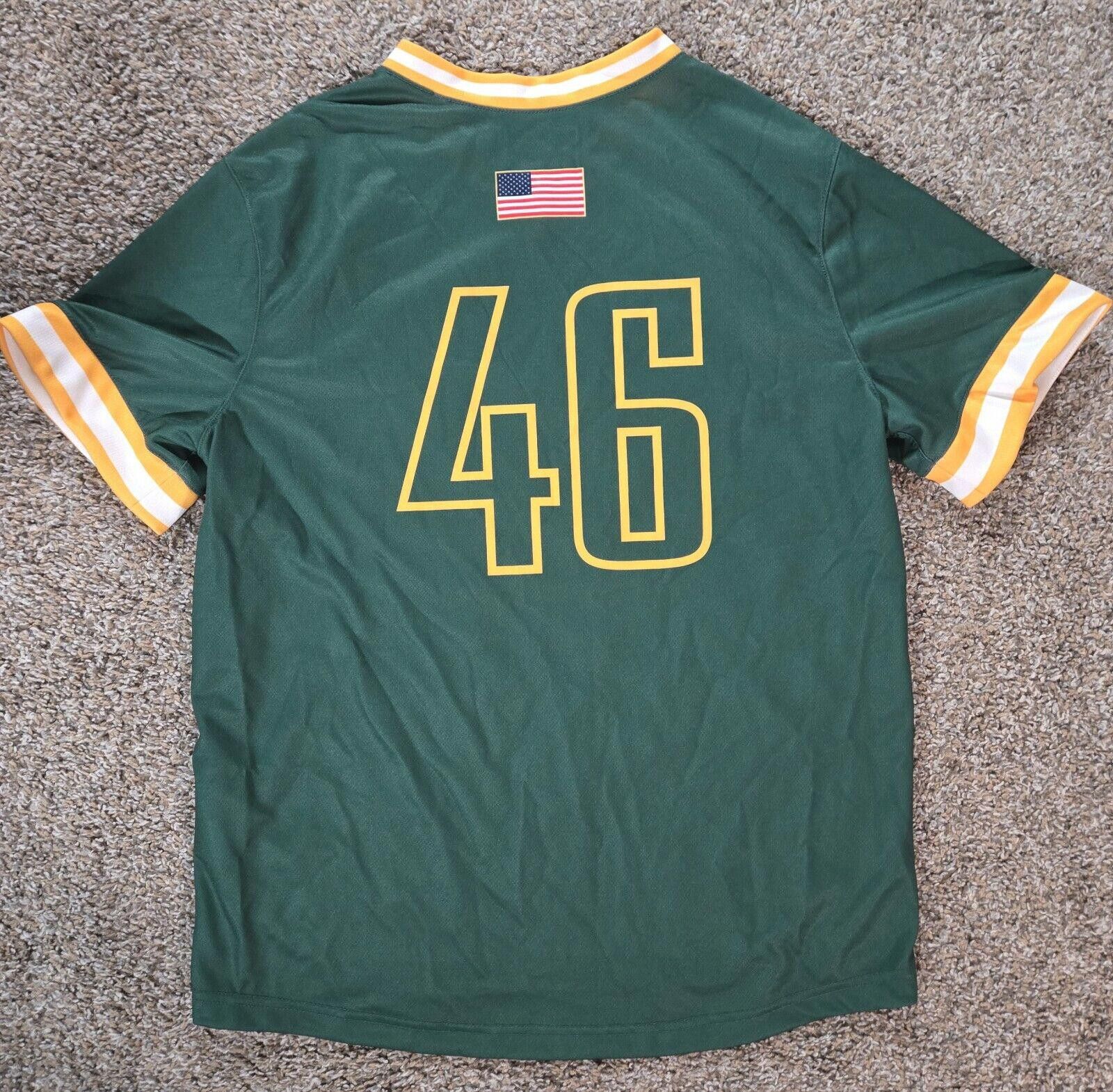 Nike Nike Dri-Fit Wisconsin GRB Baseball Jersey #46 Size XL Size US XL / EU 56 / 4 - 8 Thumbnail