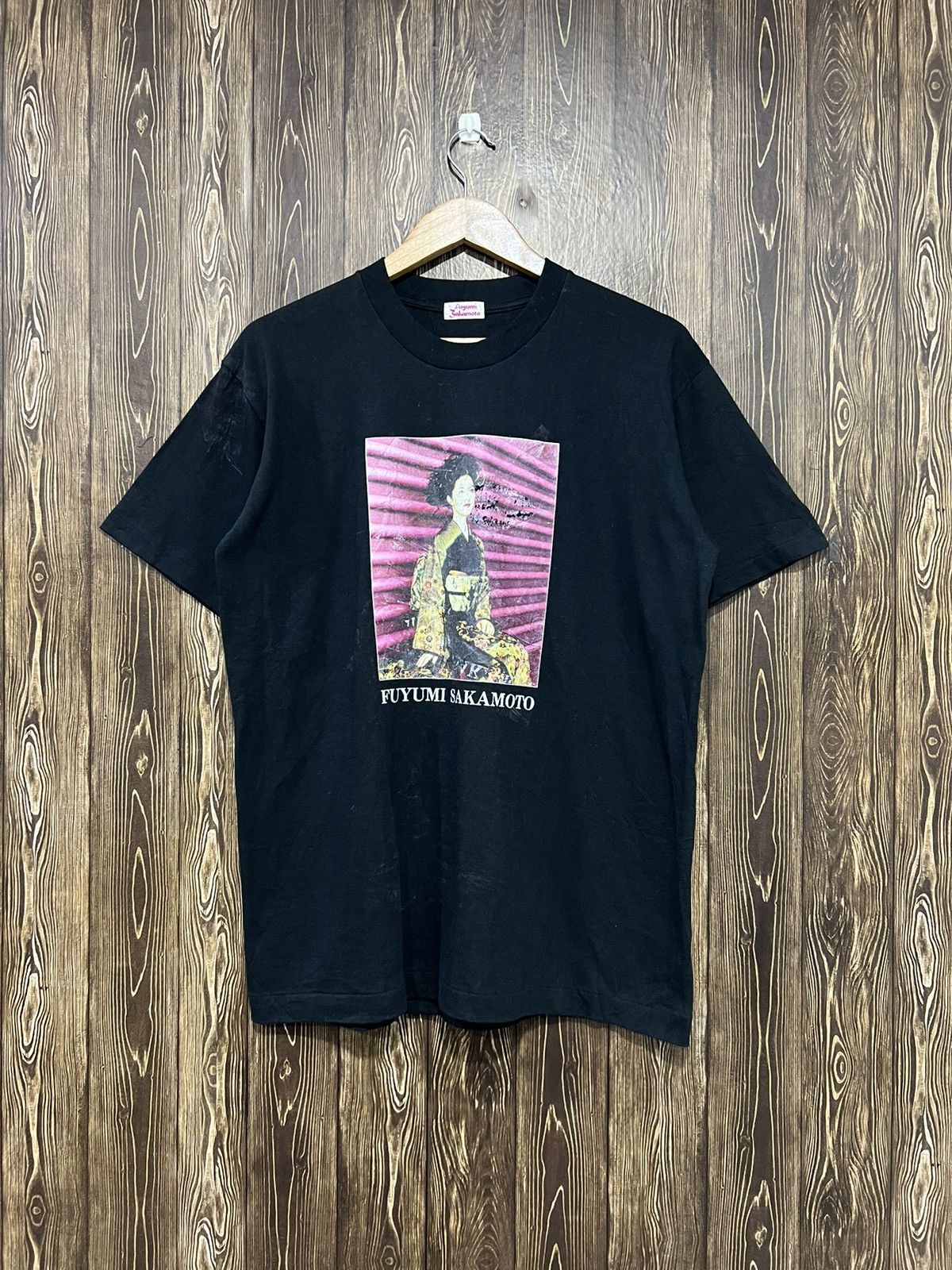 Band Tees × Vintage Vintage Fuyumi Sakamoto Potrait Tshirt Size US M / EU 48-50 / 2 - 1 Thumbnail