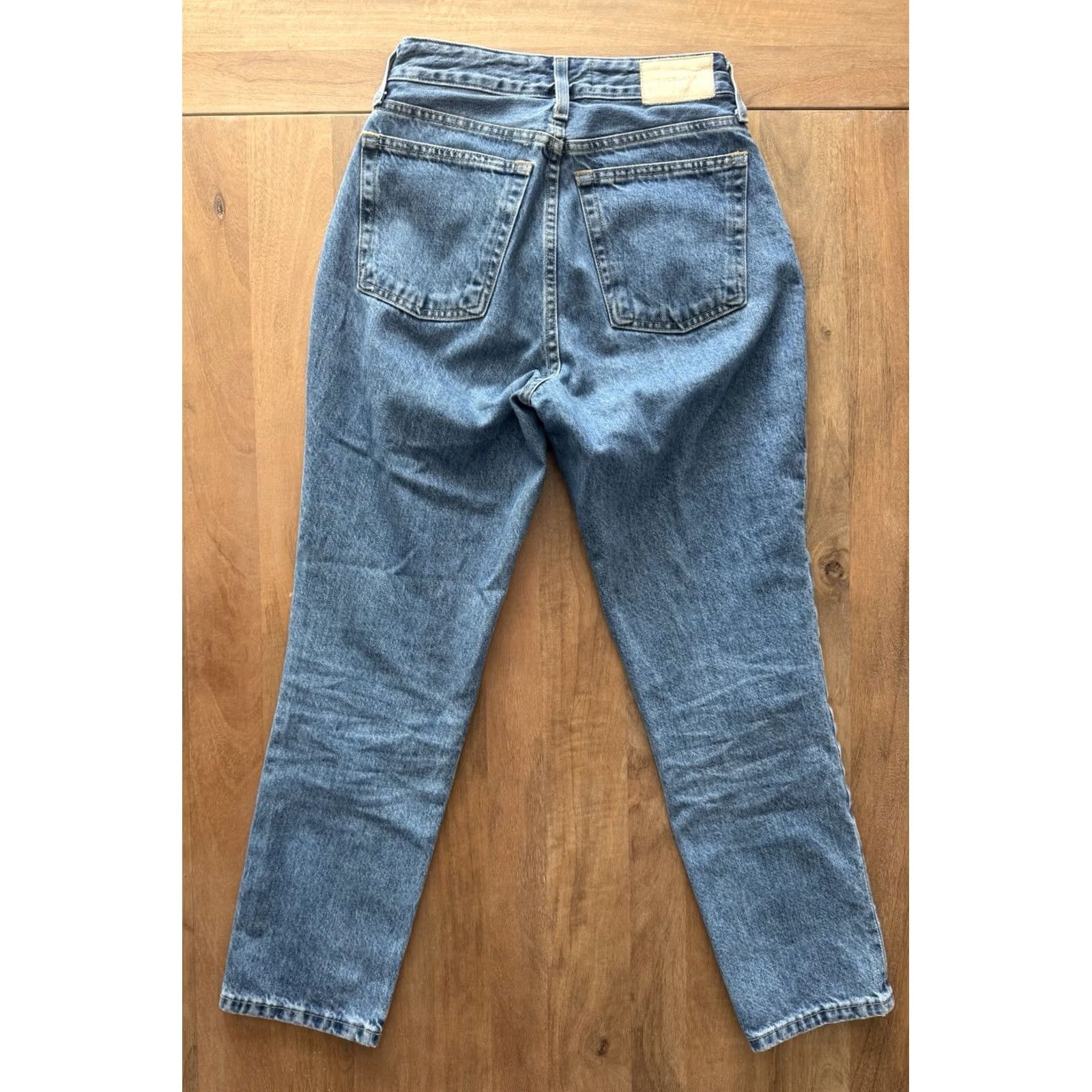 Everlane Everlane Jeans Straight 90s High Waist 25 Womens Blue Denim Button Fly 5-Pocket Regular Fit 100% Cotton USA Logo Vintage: No Size 42" / US 20 - 2 Thumbnail