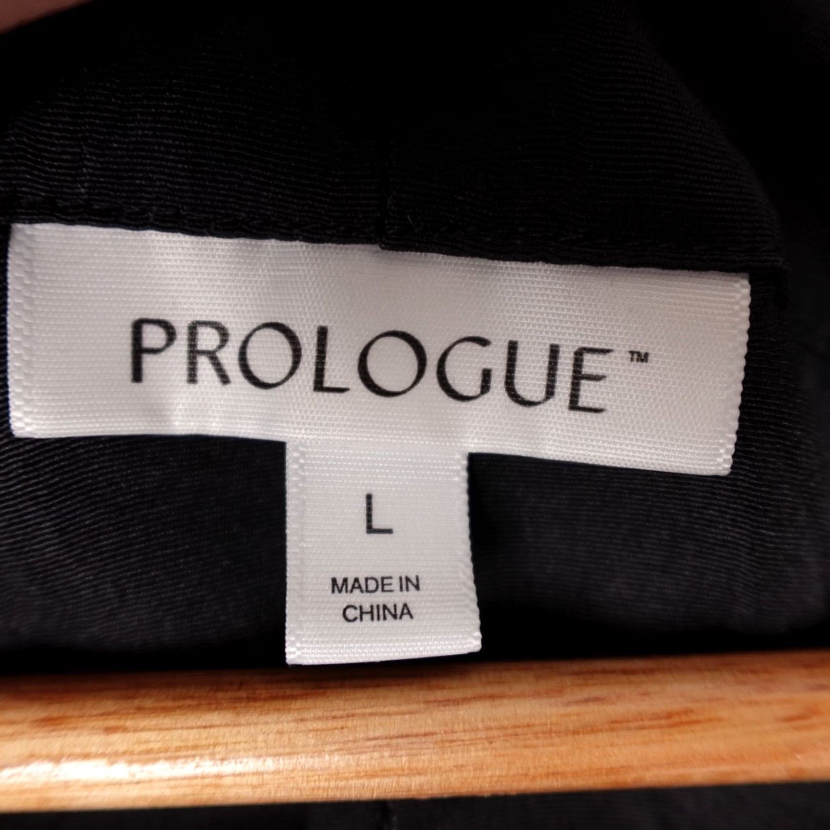 Vintage Prologue Womens Large Black Long Sleeve Pullover Round Neck Shirt Size L / US 10 / IT 46 - 2 Thumbnail