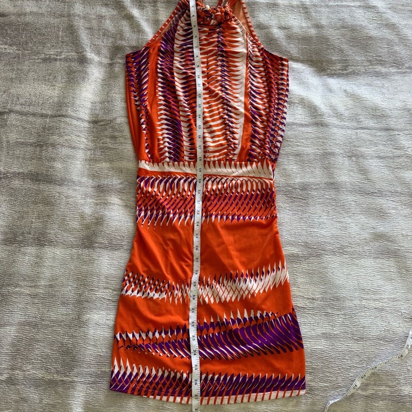 Guess Guess by Marciano Orange and Purple Women's Dress, Size XS Size XS / US 0-2 / IT 36-38 - 12 Thumbnail