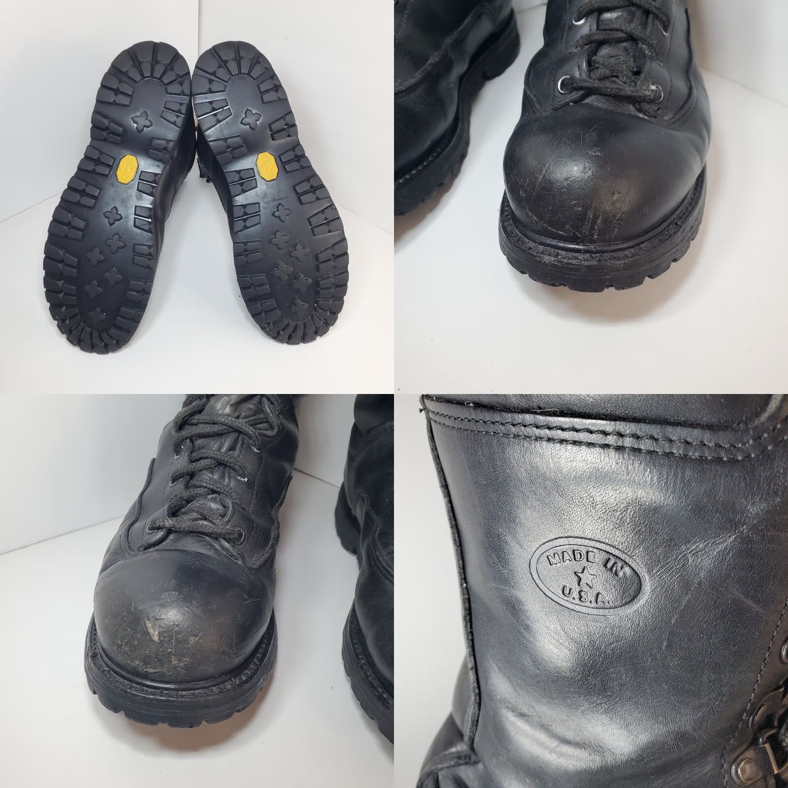 Vintage VINTAGE Matterhorn 1949 Black Leather Boots Size US 11 / EU 44 - 8 Thumbnail