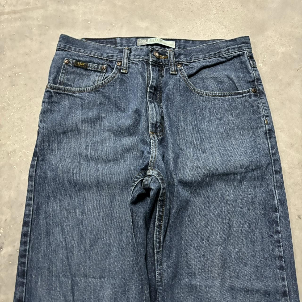 Japanese Brand × Vintage Crazy Vintage Y2K/2000s Grunge Dark Wash Denim Jeans! Size US 32 / EU 48 - 5 Thumbnail