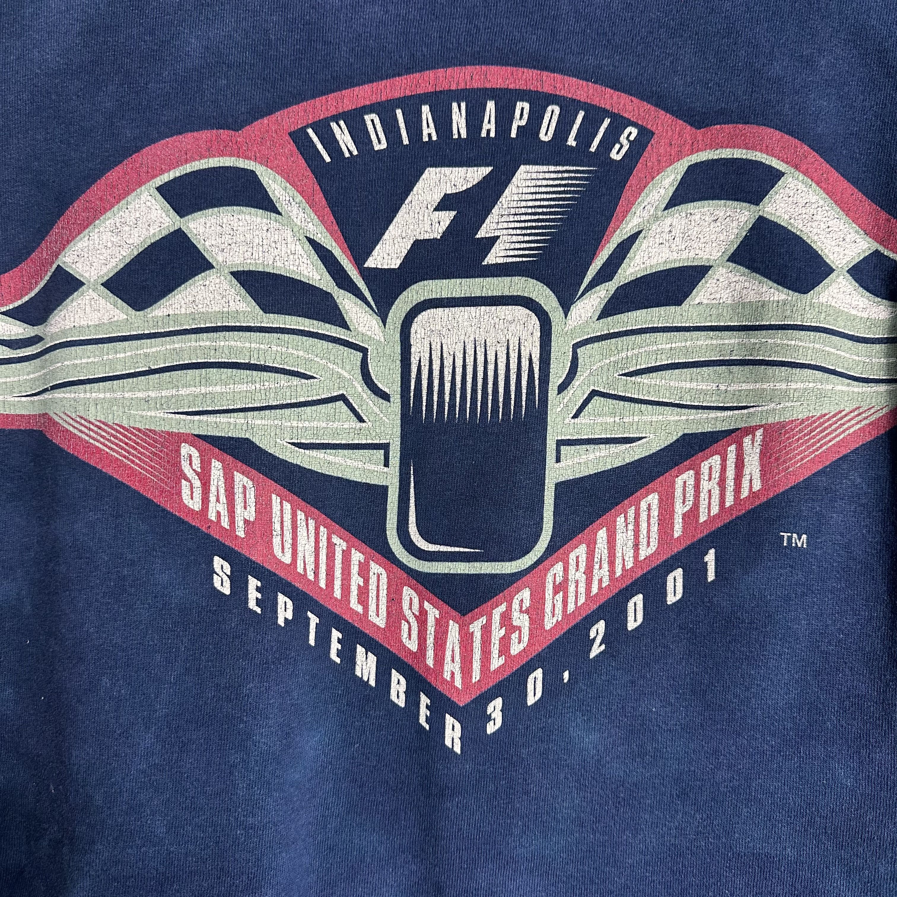 Liquid Blue 🔥RARE🔥Vintage Indianapolis F1 Grand Prix Tie Dye T-shirt Size US XL / EU 56 / 4 - 3 Thumbnail