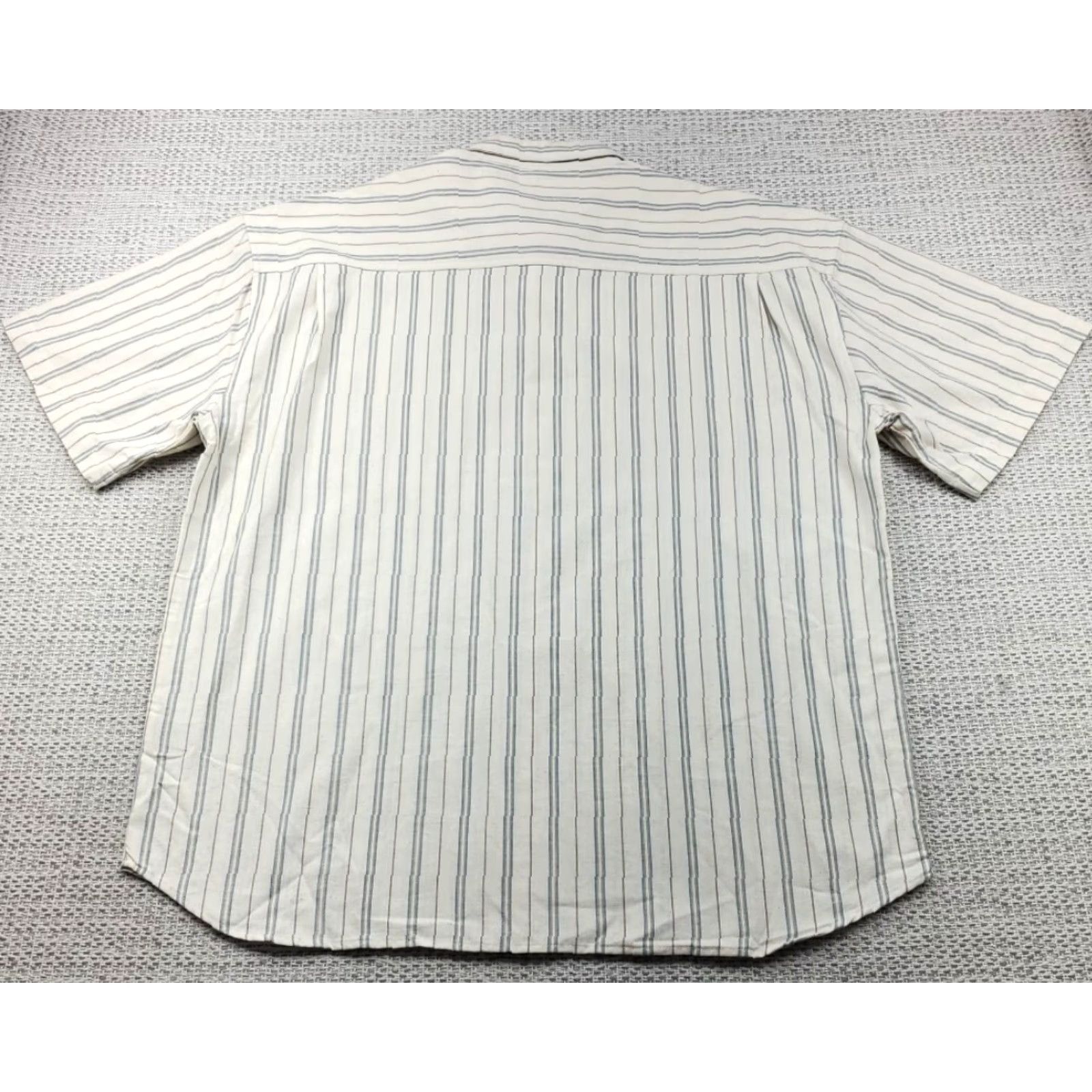 Vintage Robert Stock Button-Up Shirt Mens L Stripes Short Sleeve Pocket 100% Cotton Dad vintage: No Size US L / EU 52-54 / 3 - 7 Thumbnail