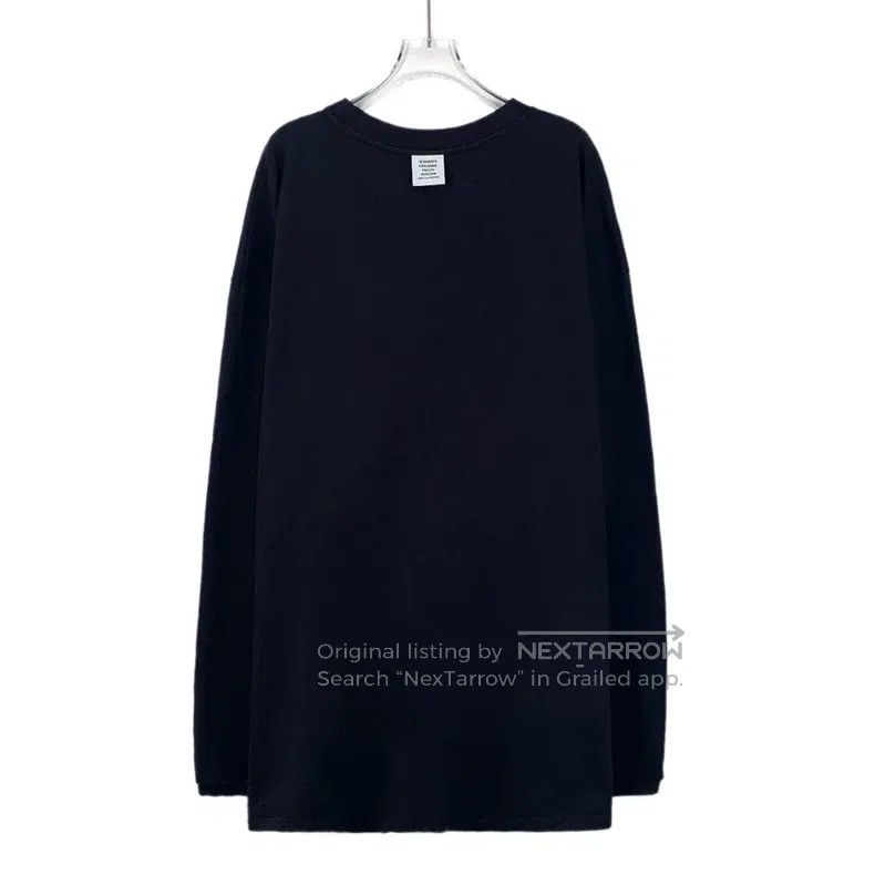 Vetements Vetements Black logo lettering embroidered cotton long-sle Size US M / EU 48-50 / 2 - 2 Thumbnail