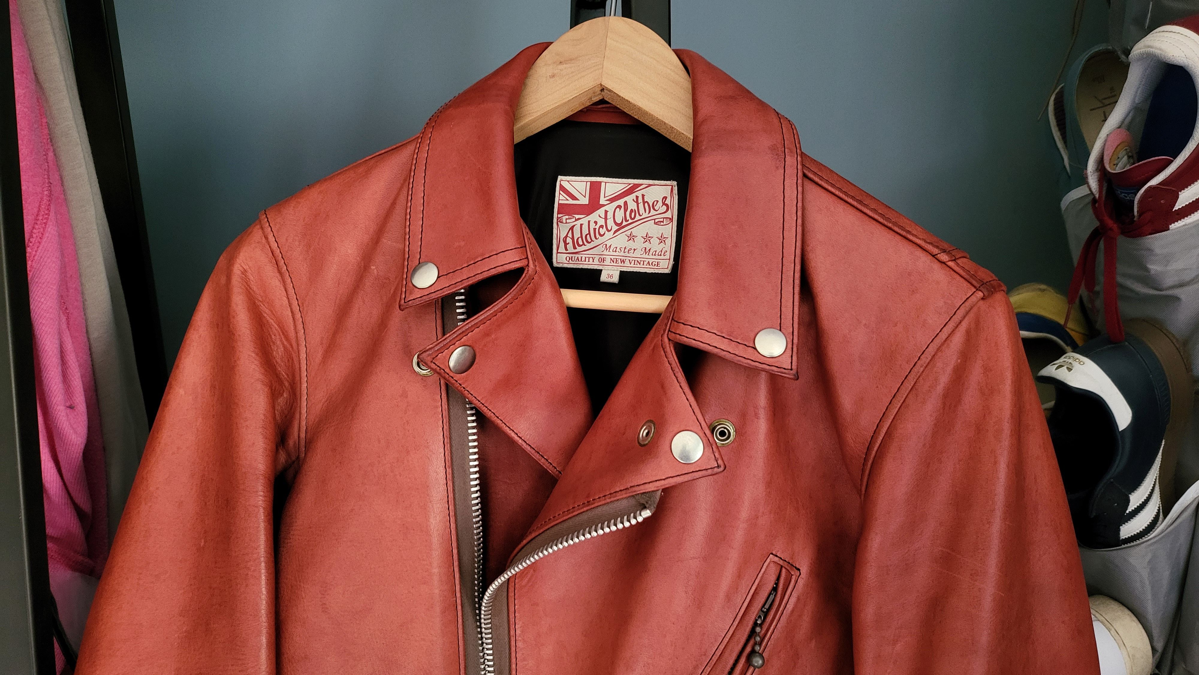 FS: Addict Clothes AD-03 | Red Horsehide | Size 36 | The Fedora Lounge
