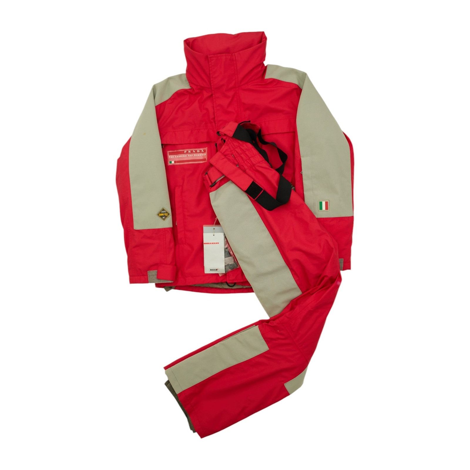 Prada Goretex Red Ski Suit Set Size M / US 6-8 / IT 42-44 - 1 Thumbnail