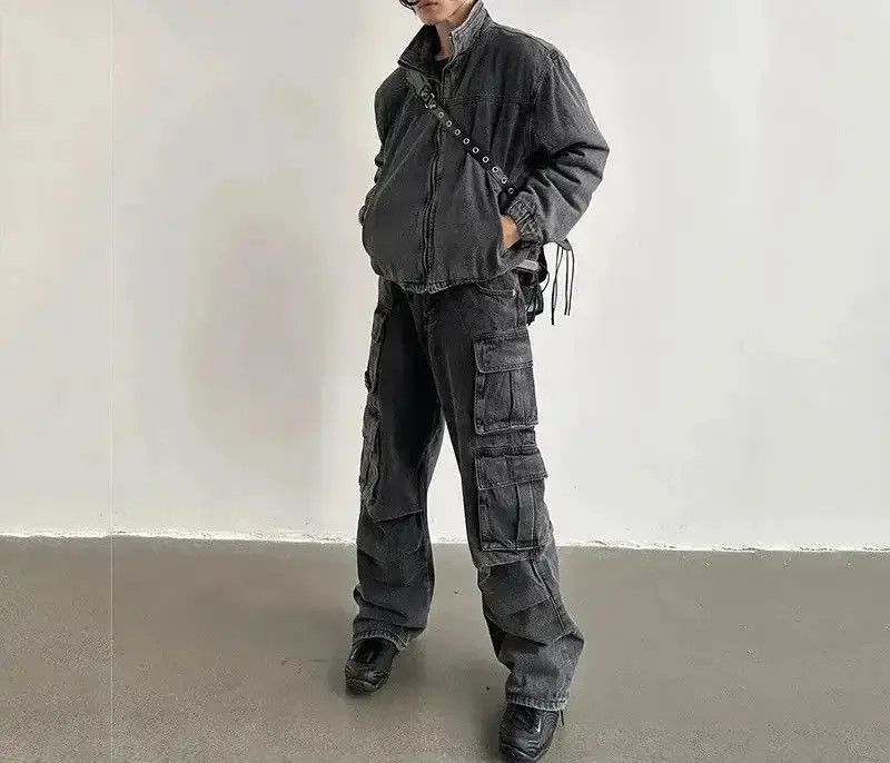 Japanese Brand Multi pocket utility grunge cargo pants y2k Size US 30 / EU 46 - 2 Thumbnail