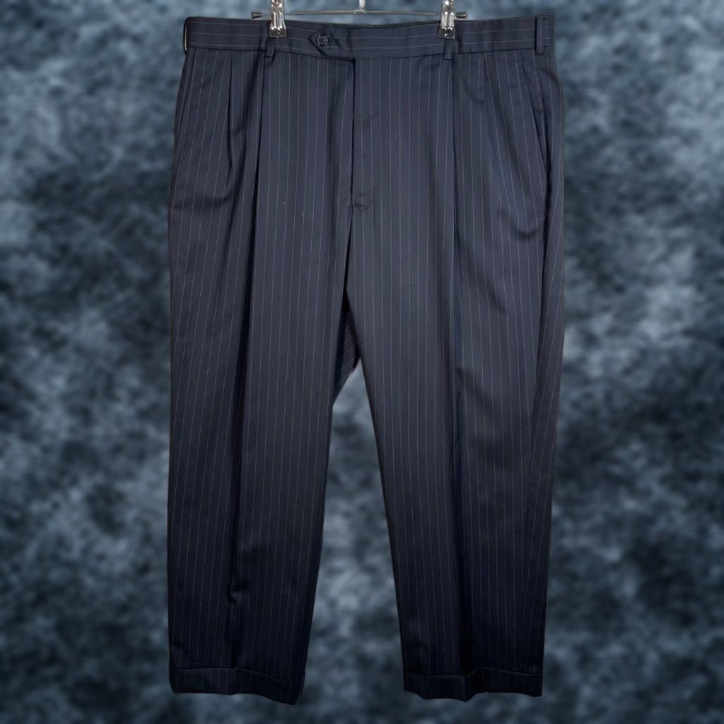 Brooks Brothers Brooks Brothers Madison 1818 Blue Pinstripe Wool Dress Pants Size 45 x 40 Men Pants Dress Wool Pinstripe 38x27? Size US 44 / EU 60 - 1 Thumbnail