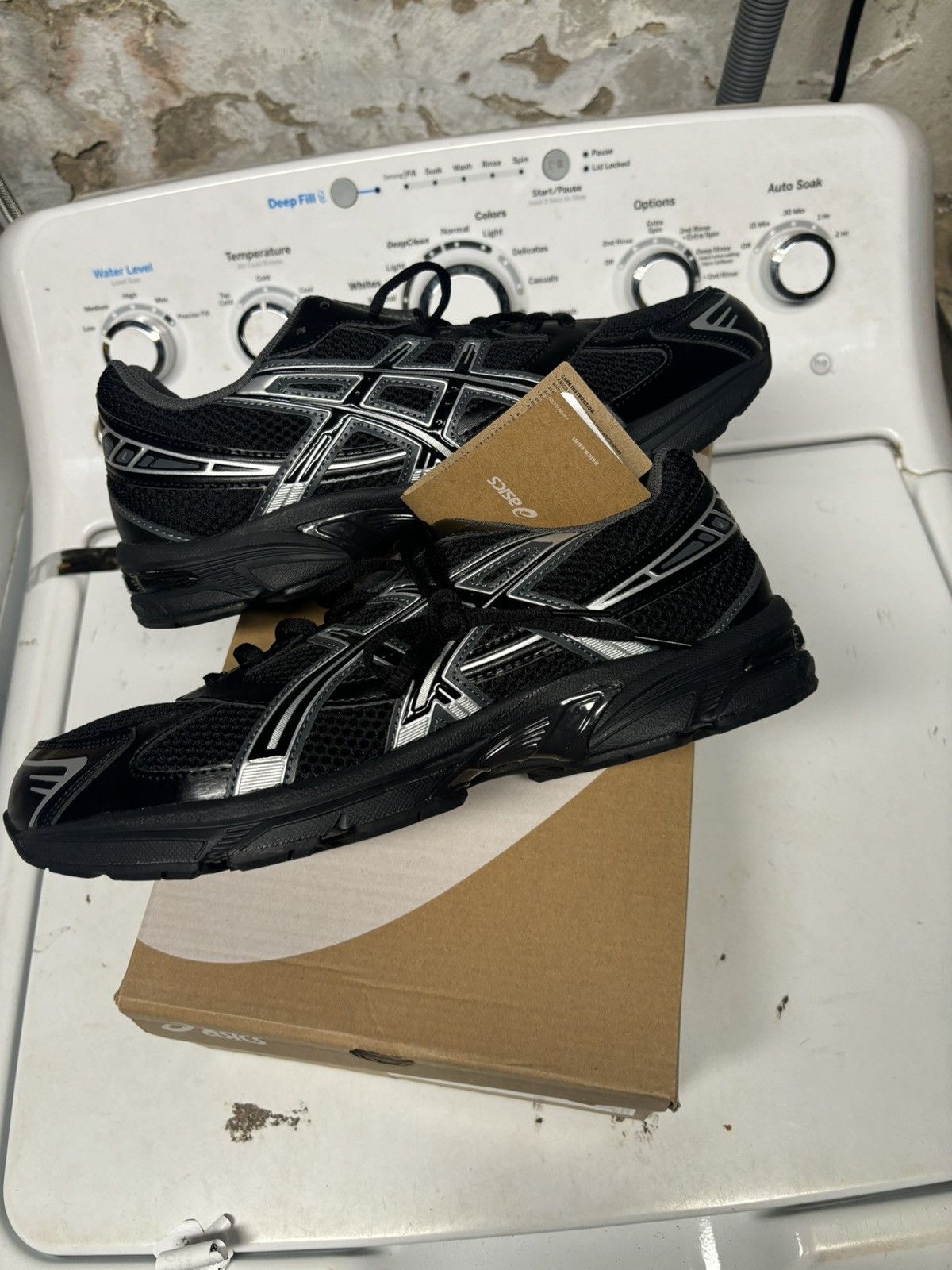 Asics Gel 1130 Black Pure Silver Size 12 | 1201A906-001