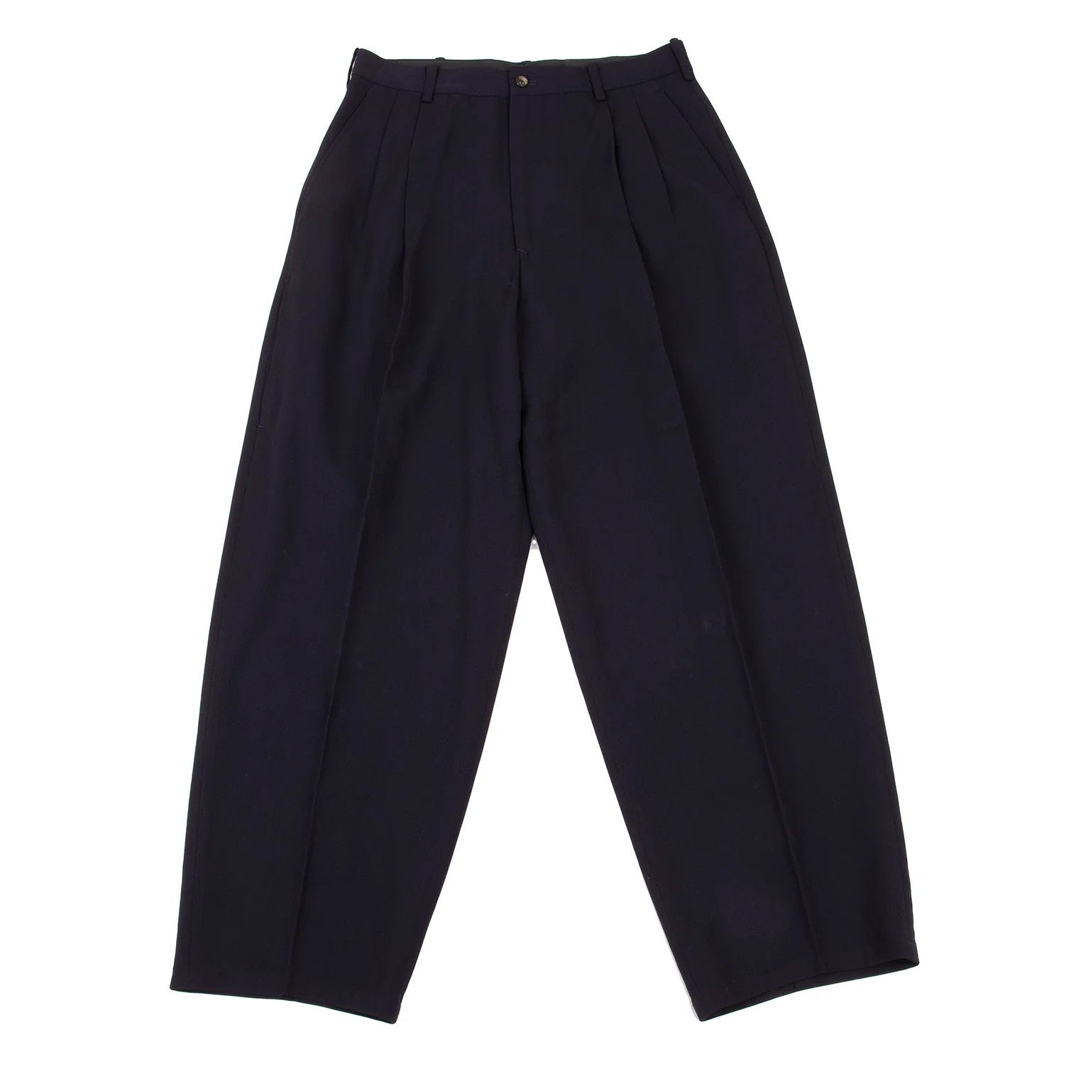 Yohji Yamamoto Yohji Yamamoto Wool Gabardine Tapered Pants Size US 34 / EU 50 - 1 Thumbnail