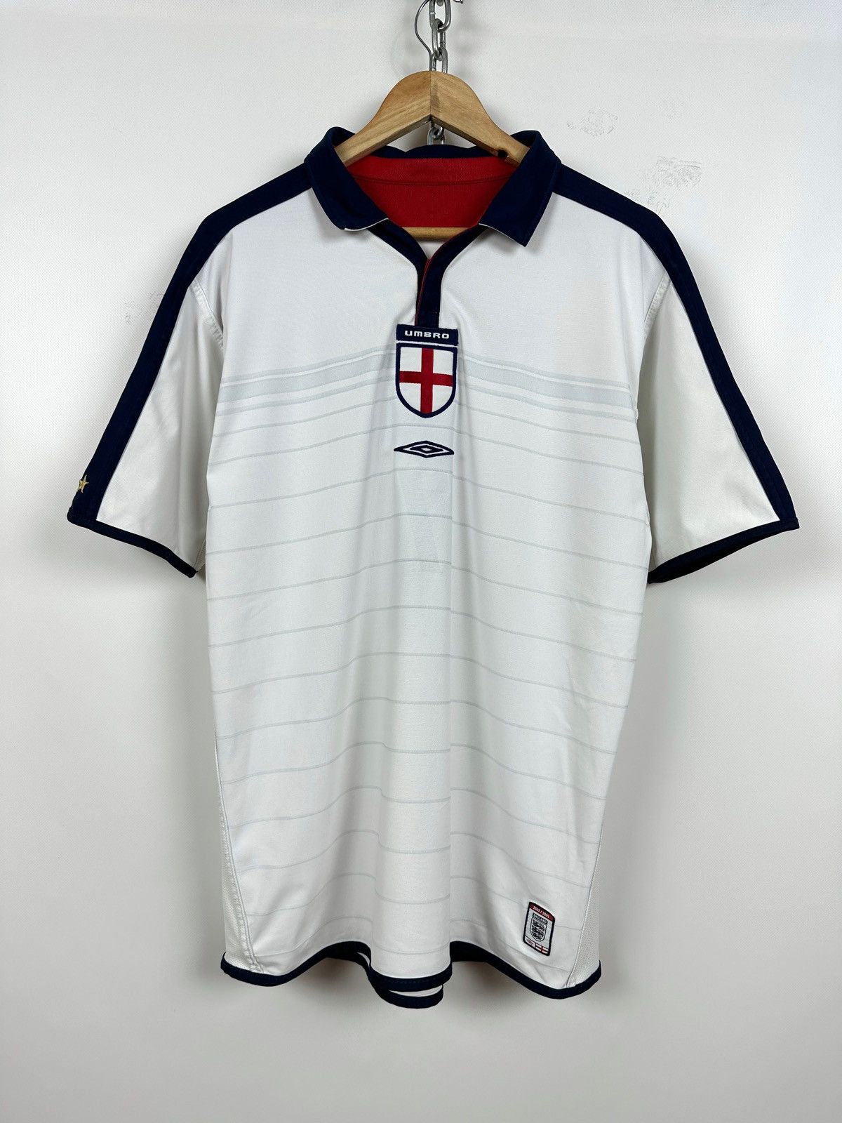 UMBRO社製　England代表　David Beckham ユニフォーム UMBRO アンブロ 2002 W杯ワールドカップ イングランド代表