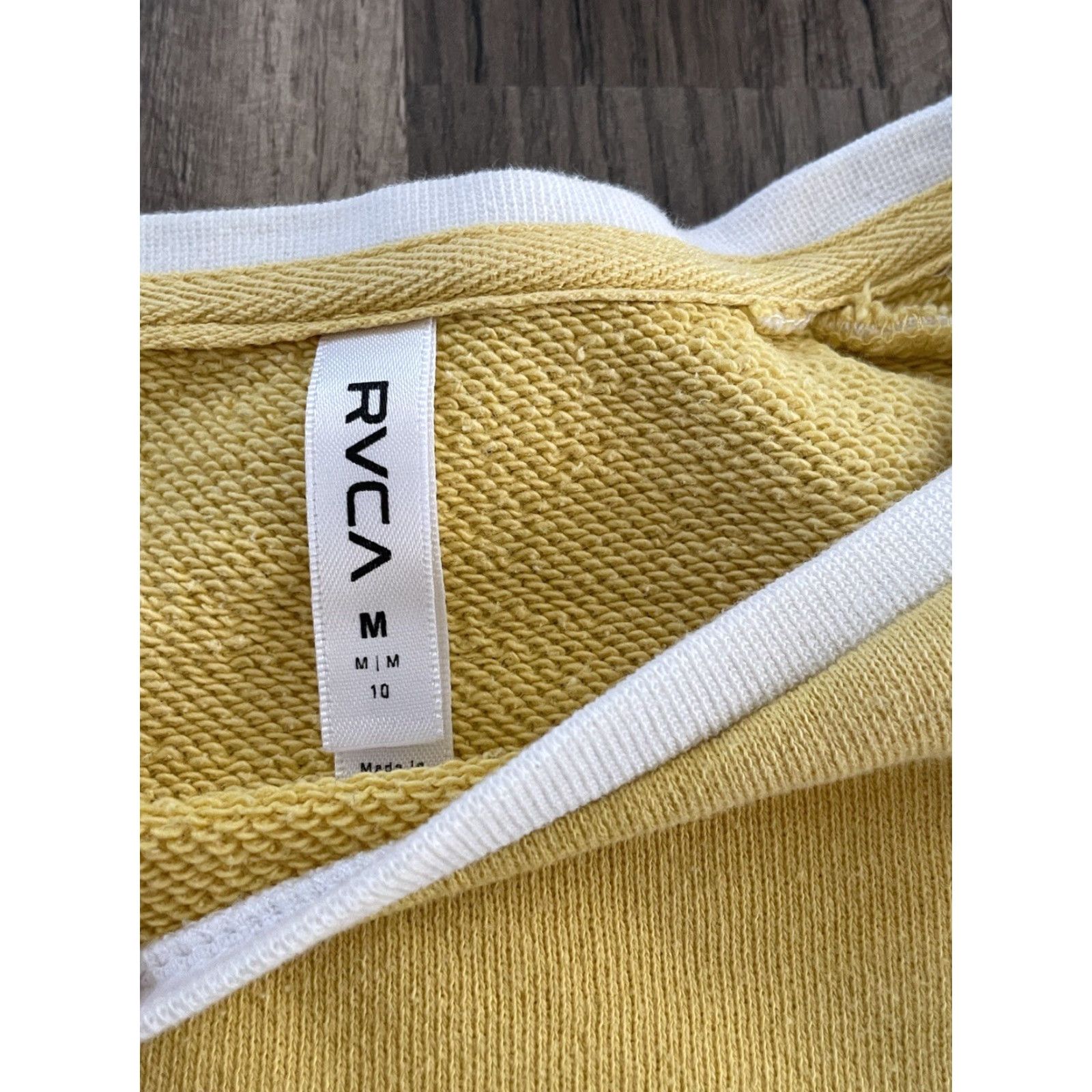RVCA Women’s RVCA Sweatshirt Medium Yellow Size M / US 6-8 / IT 42-44 - 5 Thumbnail