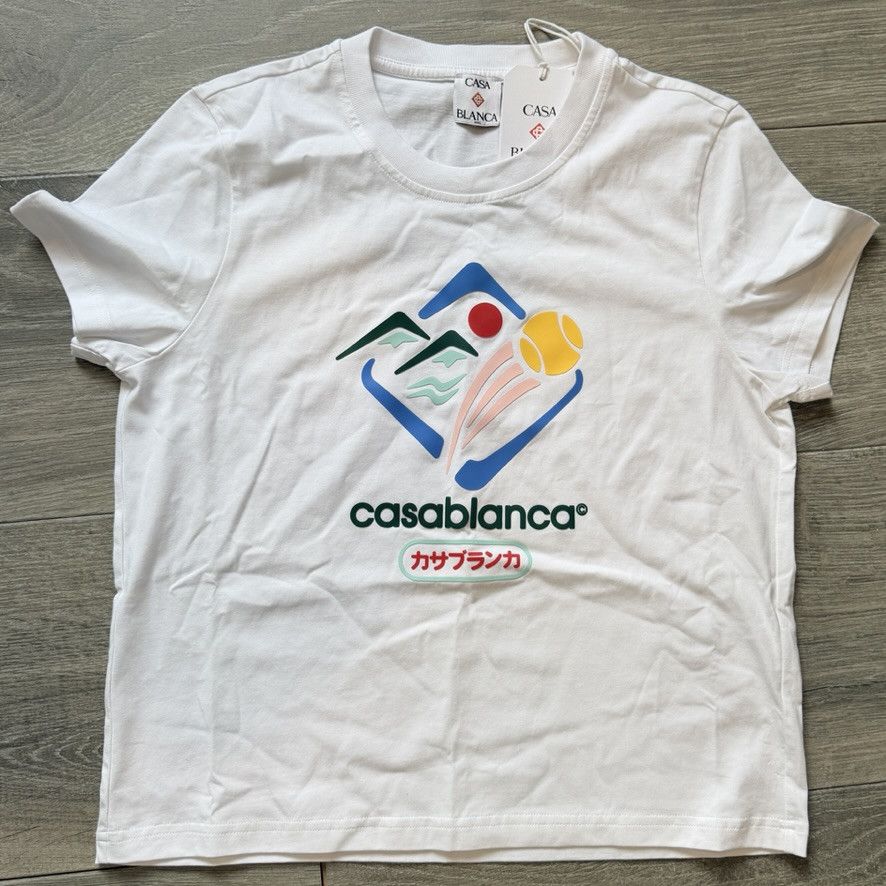 Casablanca Montaigne Sportif Fitted T-Shirt Size L / US 10 / IT 46 - 1 Thumbnail