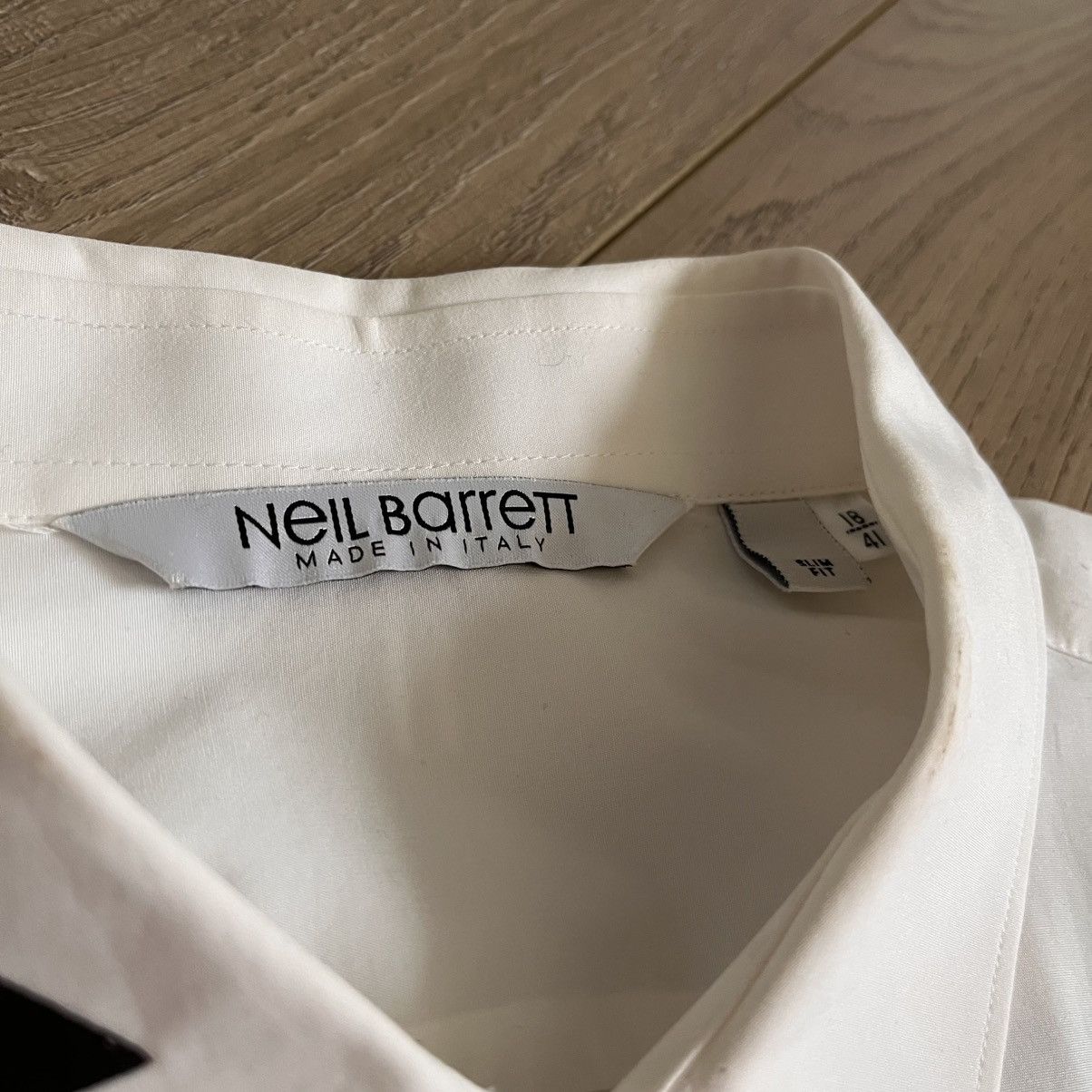Neil Barrett Neil Barrett Thunderbolt Collar Slim Fit Shirt Size US M / EU 48-50 / 2 - 3 Thumbnail