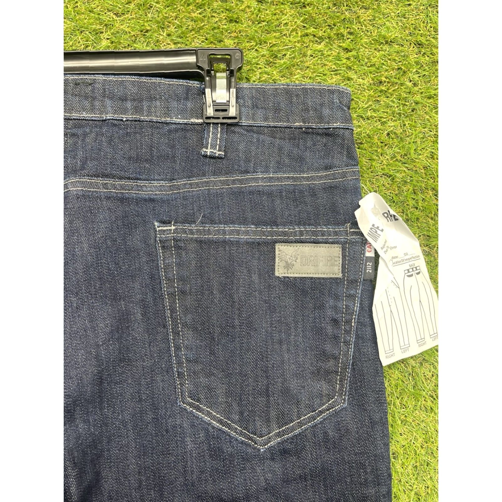 Vintage DRIFIRE Jeans Mens 36 Flame Resistant FR Taproo 5-Pocket Cargo Work Hemmed Blue Denim Short Description: Hemmable, Relaxed Fit, Straight Cut Size US 36 / EU 52 - 3 Thumbnail