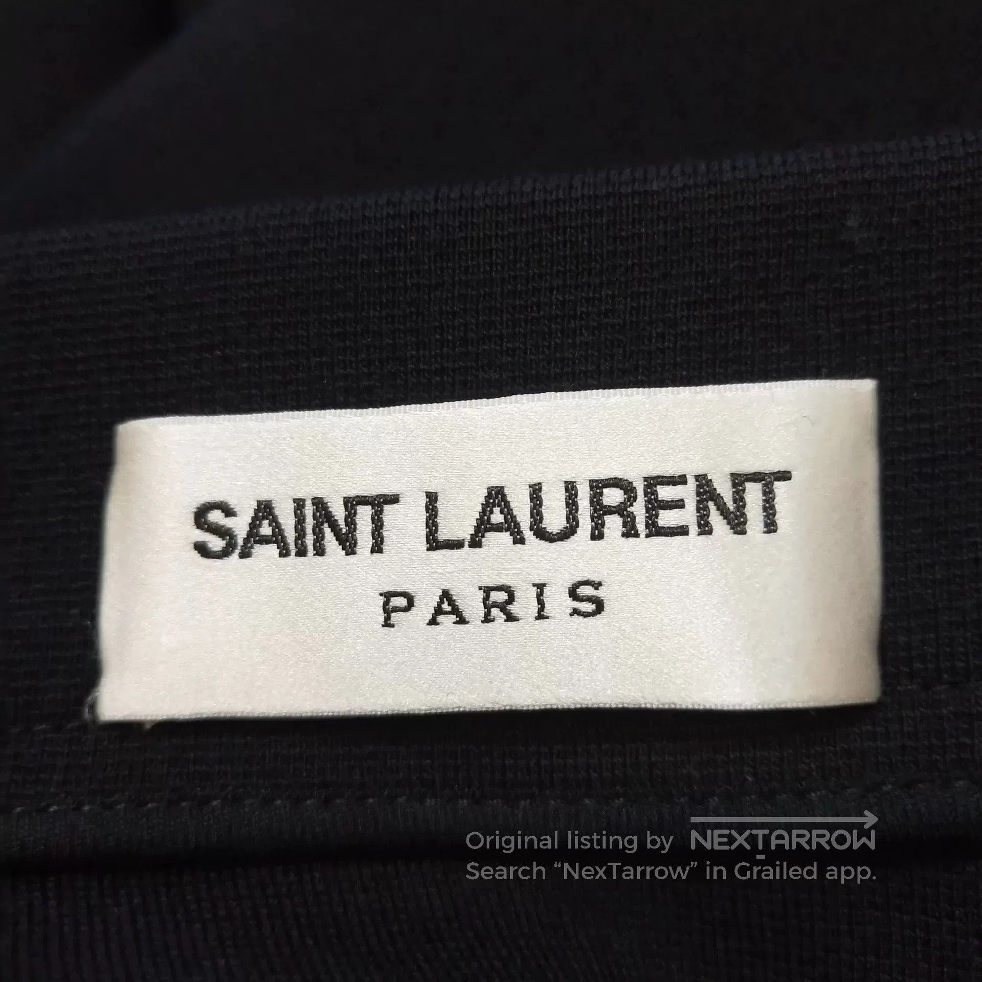 Saint Laurent Paris Saint Laurent Black Wool Long Skirt. Size 37" - 4 Thumbnail