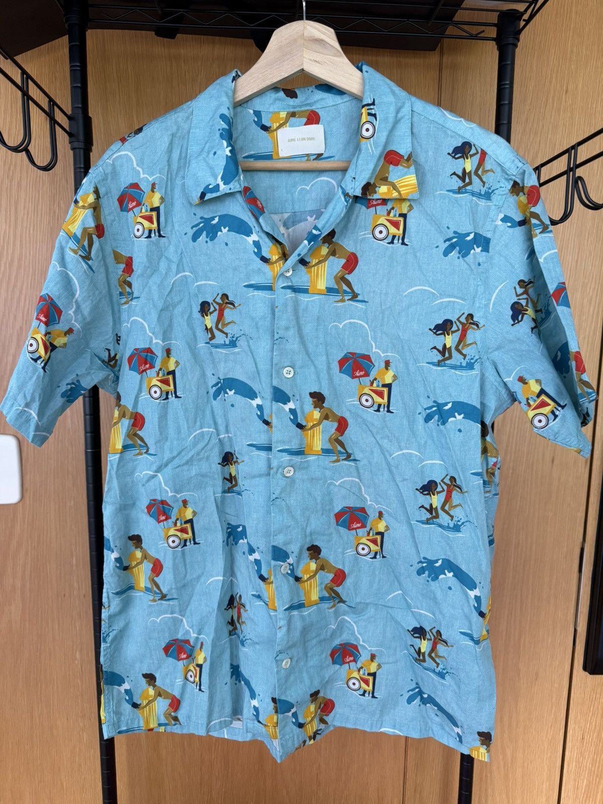 Aime Leon Dore Aime Leon Dore Block Party Camp Collar Button Up - size L Size US L / EU 52-54 / 3 - 1 Thumbnail