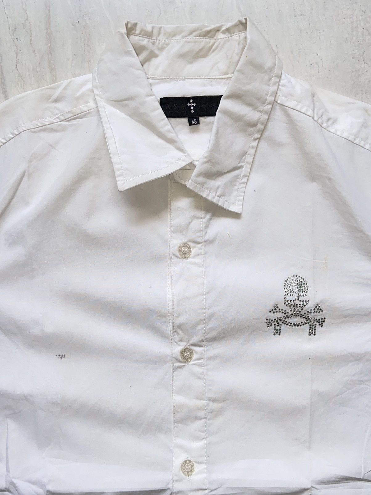 Mastermind Japan MASTEMIND A.S.M White Shirt Size US M / EU 48-50 / 2 - 4 Thumbnail