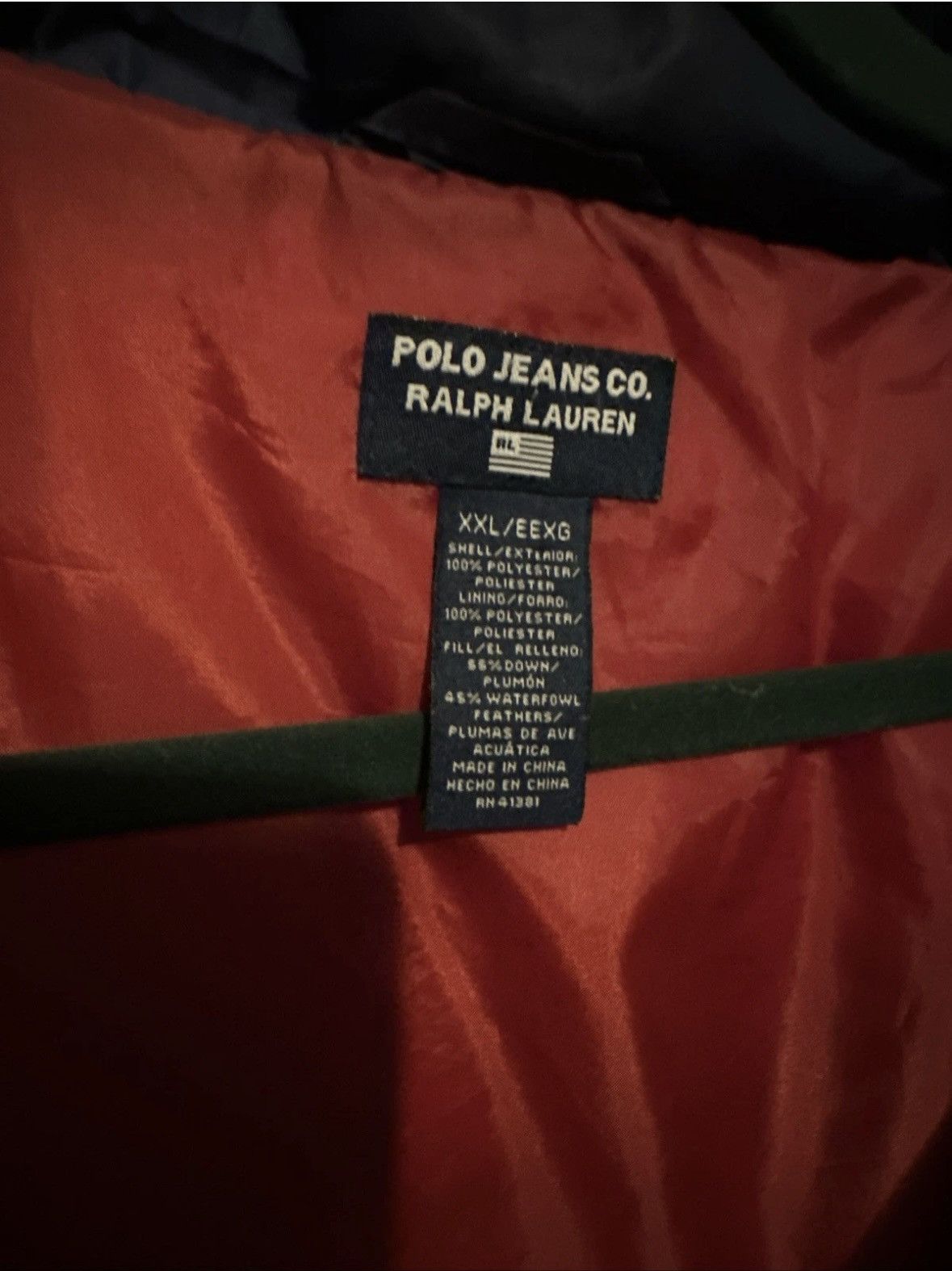 Polo Ralph Lauren 90s Polo Ralph Lauren Jeans Co. Navy Down Puffer Jacket 2XL Size US XXL / EU 58 / 5 - 3 Thumbnail