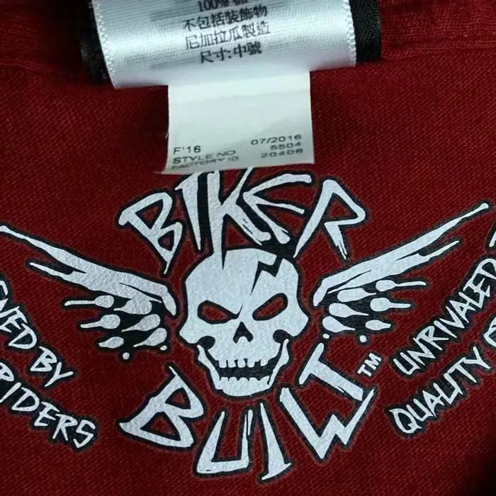 Harley Davidson T Shirt Vintage Harley Davidson M Red Big Print Weser - EMS Size US M / EU 48-50 / 2 - 7 Thumbnail