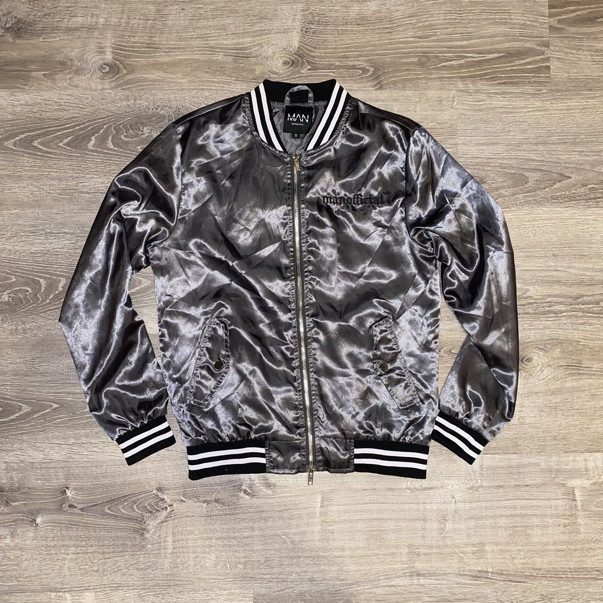 Boohoo BoohooMAN Satin Bomber Size US S / EU 44-46 / 1 - 1 Thumbnail