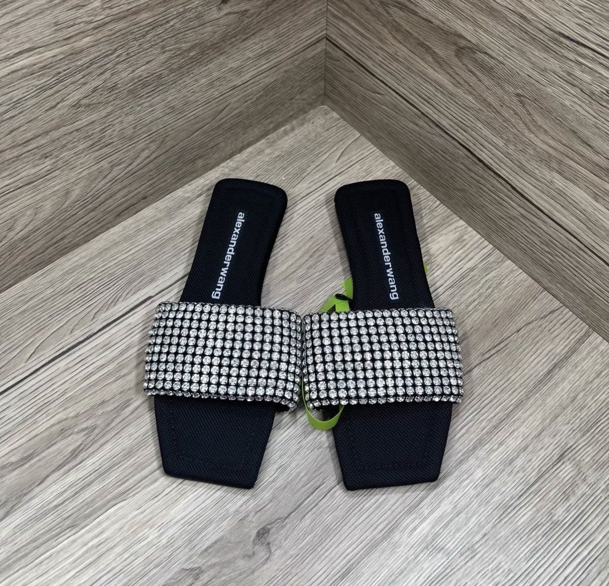 Alexander Wang Alexander Wang Rhinestone Slippers J41 Size US 5.5 / IT 35.5 - 2 Thumbnail