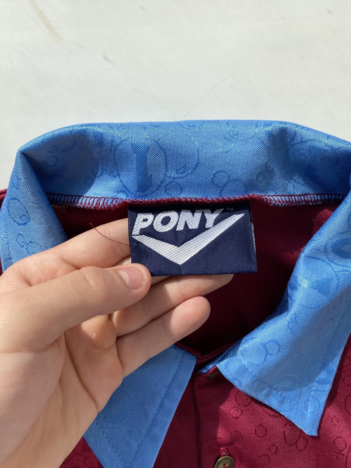 PONY West Ham Pony Home Jersey XXL Dagenham Motors Long Sleeve Size US XXL / EU 58 / 5 - 7 Thumbnail