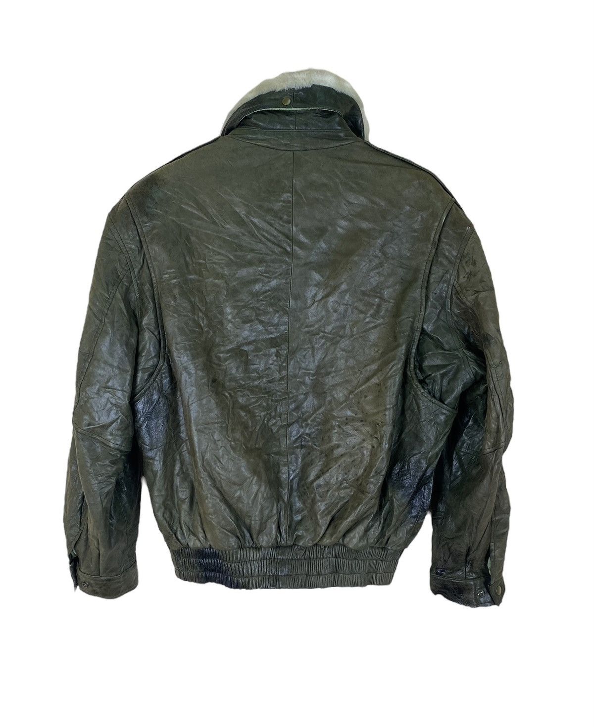 Vintage Leather The Jet Age Attached Fur Collar Flight Jacket Size US M / EU 48-50 / 2 - 15 Thumbnail
