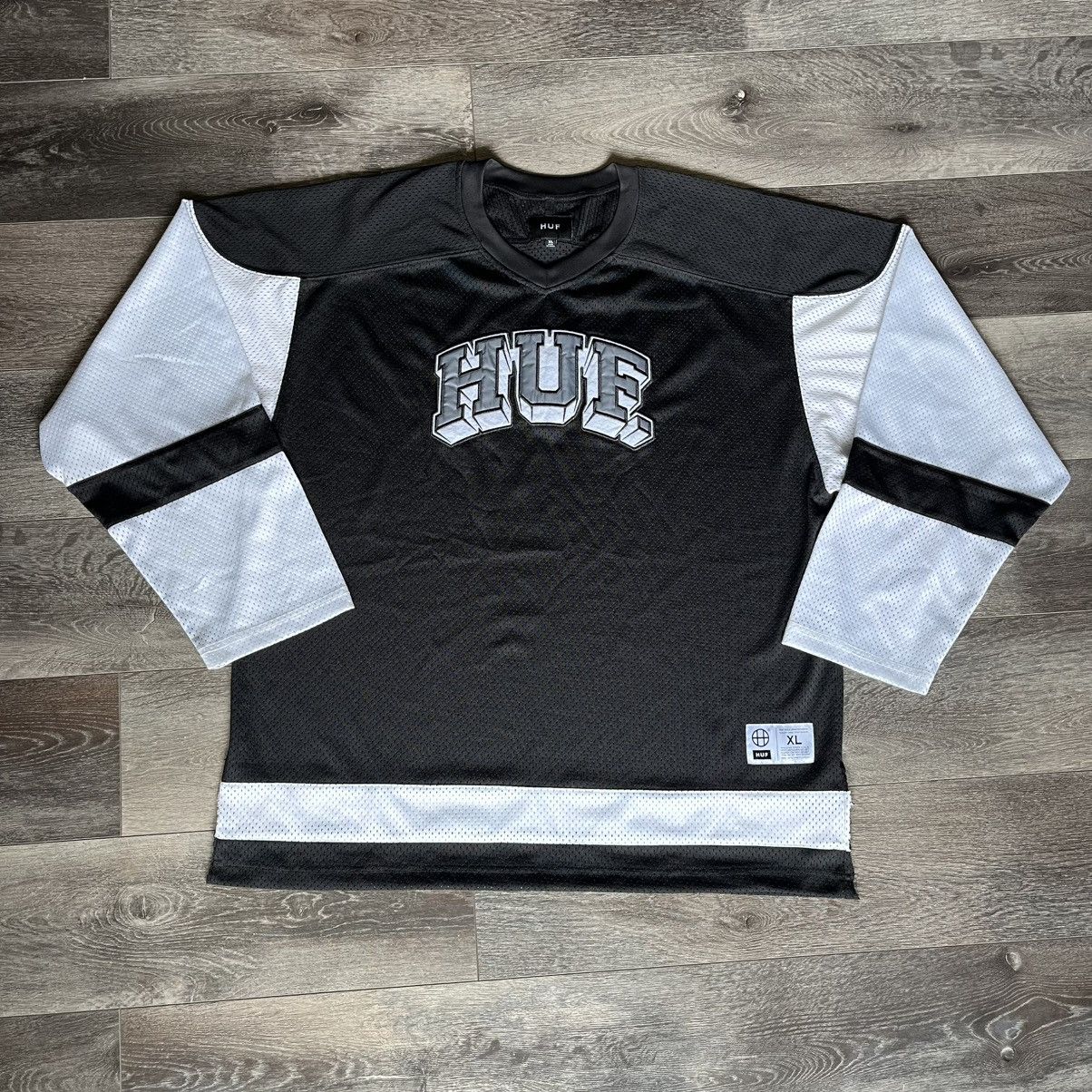 Huf × Vintage HUF Worldwide Fulton Arch Embroidered Logo Hockey Jersey Size US XL / EU 56 / 4 - 1 Thumbnail