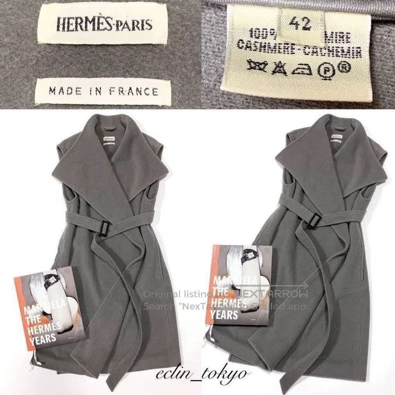 Hermes Hermes Long cashmere sleeveless coat Size M / US 6-8 / IT 42-44 - 6 Thumbnail