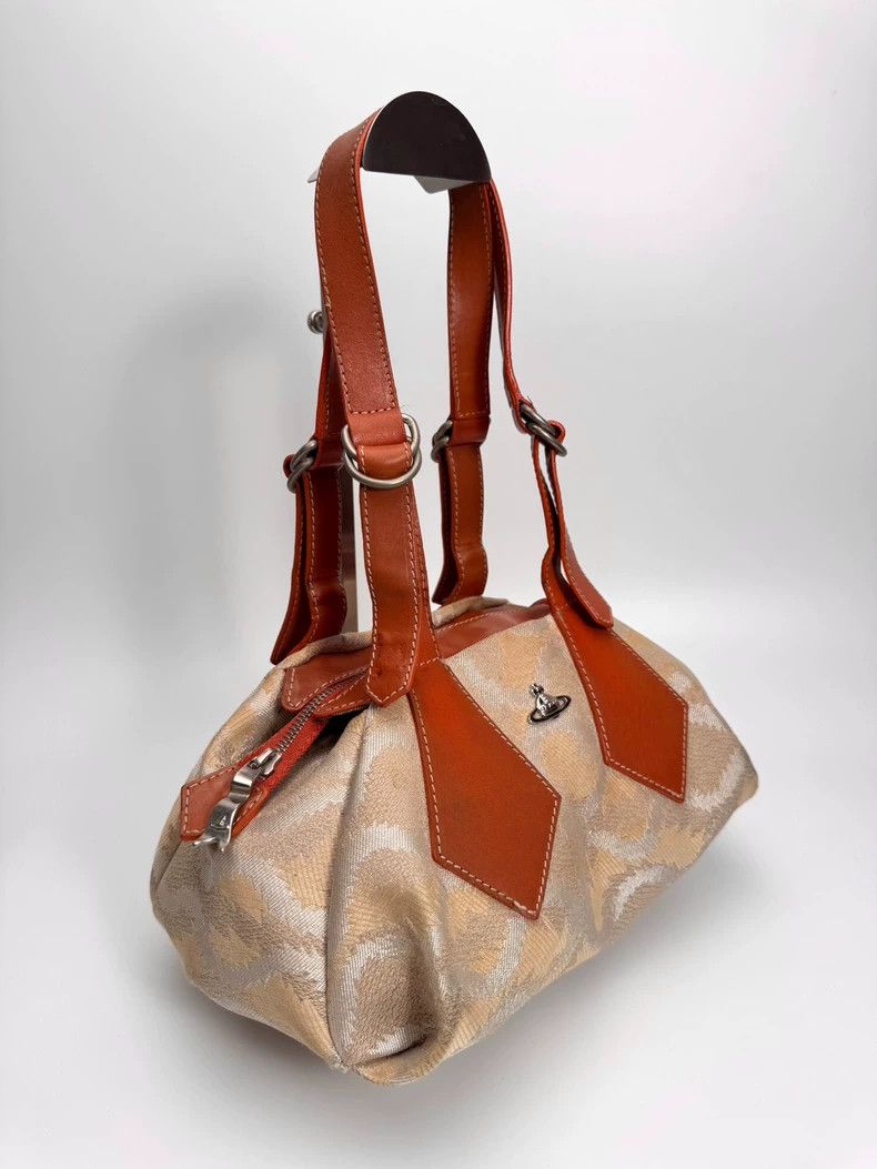 Vivienne Westwood Vivienne Westwood Champagne gold pirate wavy Boston bag Size ONE SIZE - 2 Thumbnail