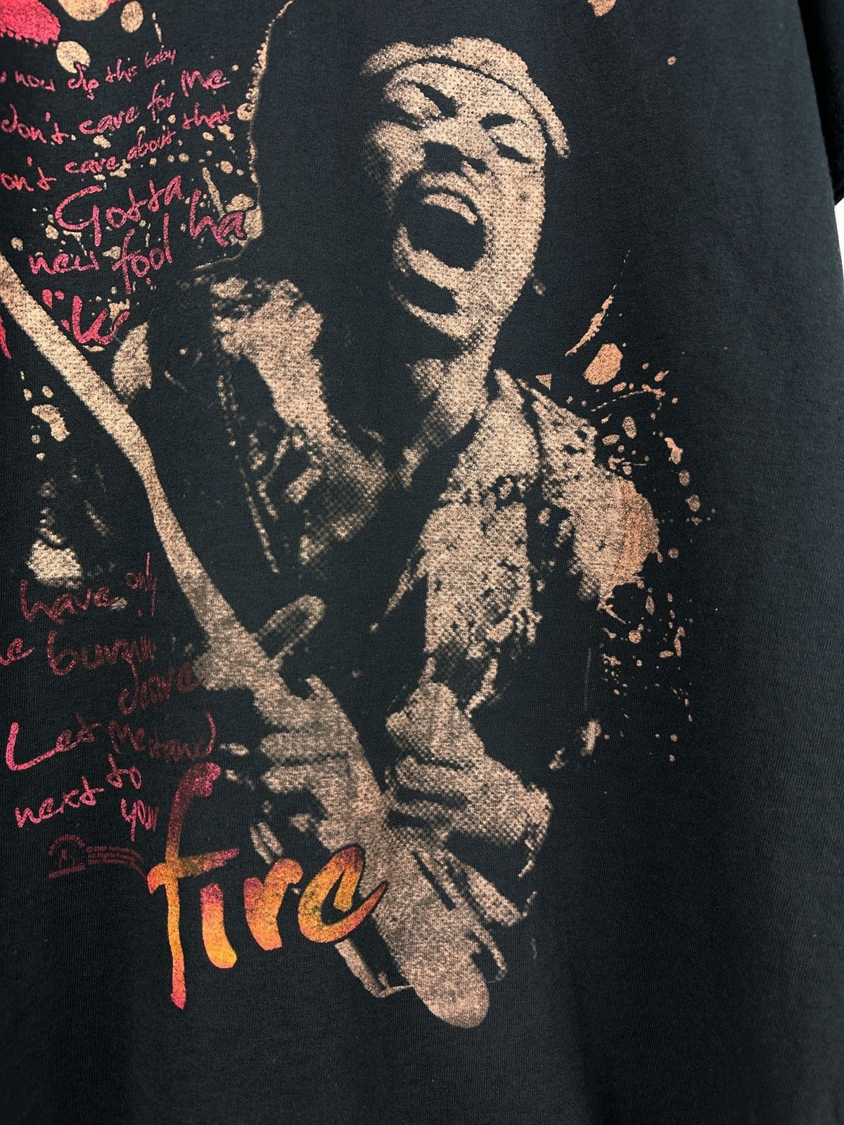Jimi Hendrix × Vintage × Zion Rootswear Vintage 2009 Jimi Hendrix Fire T-Shirt Zion Tag Size US L / EU 52-54 / 3 - 5 Thumbnail
