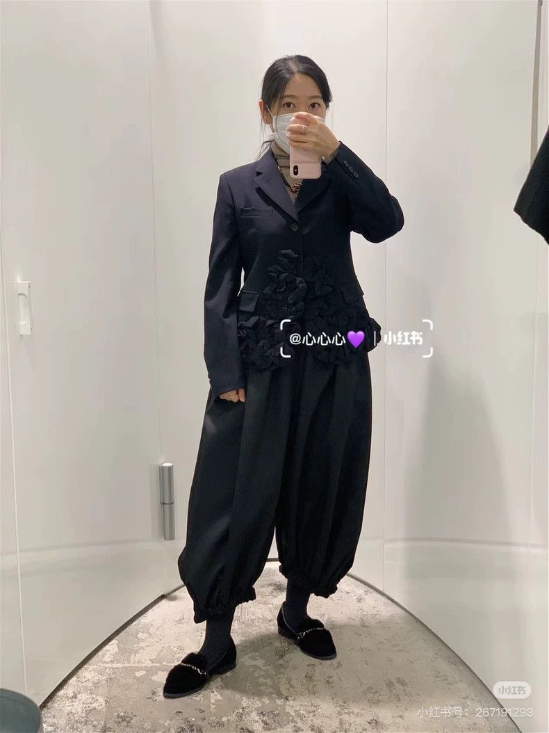 Comme des Garcons Comme Des Garcons size XS Navy Blue Polyester Bloomers Size 24" / US 00 / IT 34 - 5 Thumbnail
