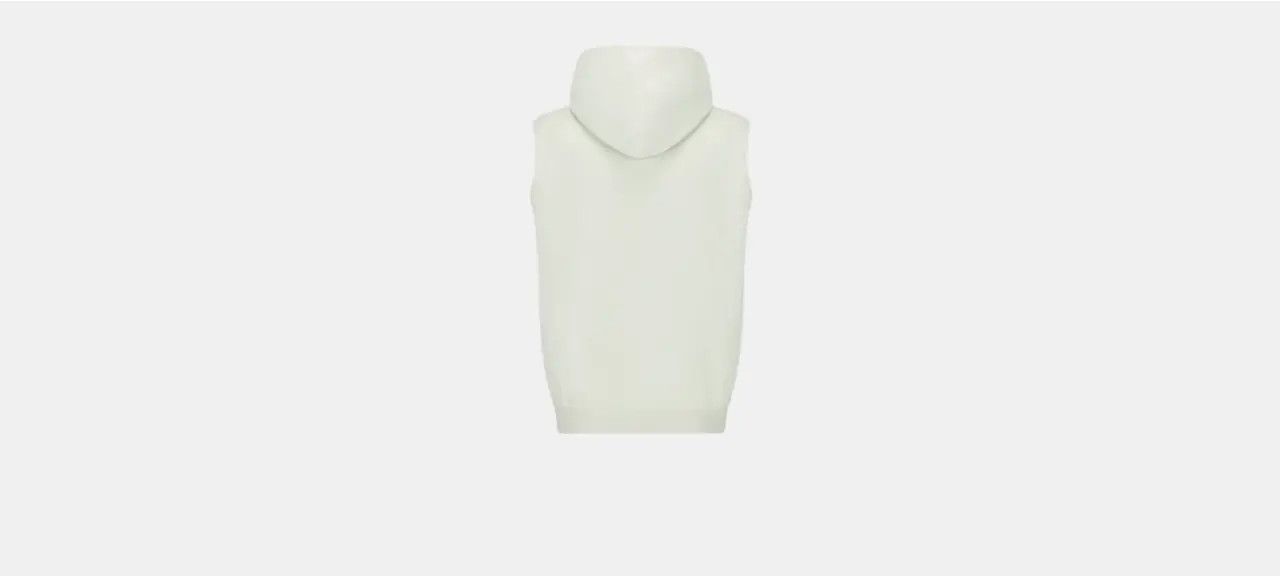 Dior o1w1db10824 Oversized Sleeveless Hooded Sweatshirts in Ivory Size US XL / EU 56 / 4 - 2 Thumbnail
