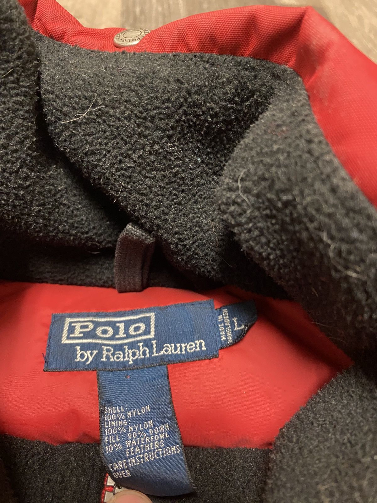 Polo Ralph Lauren Vintage Polo Ralph Lauren Down Puffer Jacket Red Zip Up Size US L / EU 52-54 / 3 - 8 Thumbnail