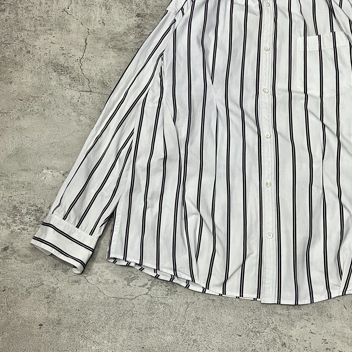 N.Hoolywood N.Hoolywood Random Tacked LS Shirt Stripe - White Size US XL / EU 56 / 4 - 4 Thumbnail