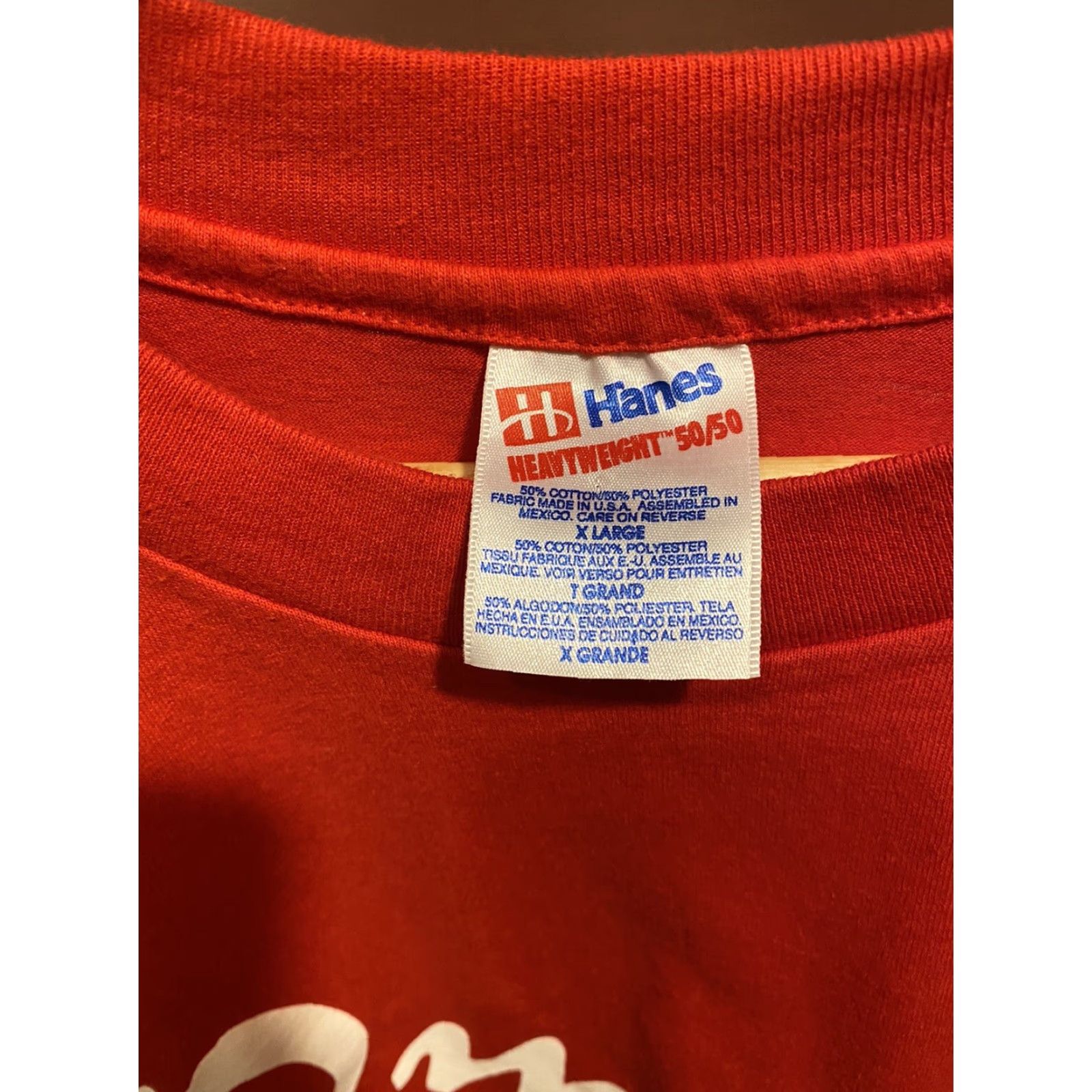 Hanes VINTAGE Hanes Omaha Nebraska T-Shirt Shirt Red XL Short Sleeve Crew Neck Single Stitch Mens Size US XL / EU 56 / 4 - 5 Thumbnail