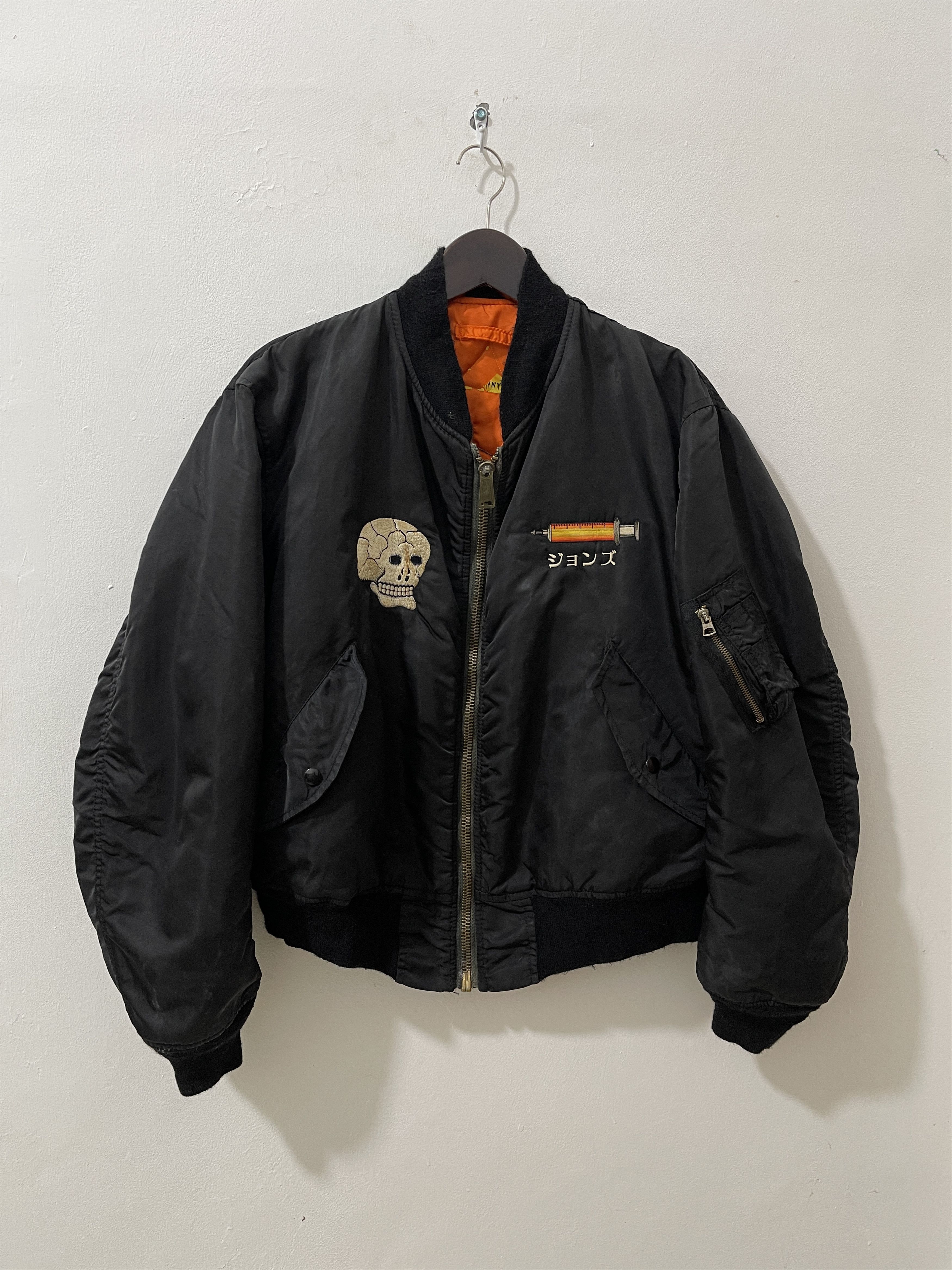 Vintage 2000s JOHN'S BY JOHNNY Archive Skull & Snake Bomber Jacket Size US XL / EU 56 / 4 - 1 Thumbnail