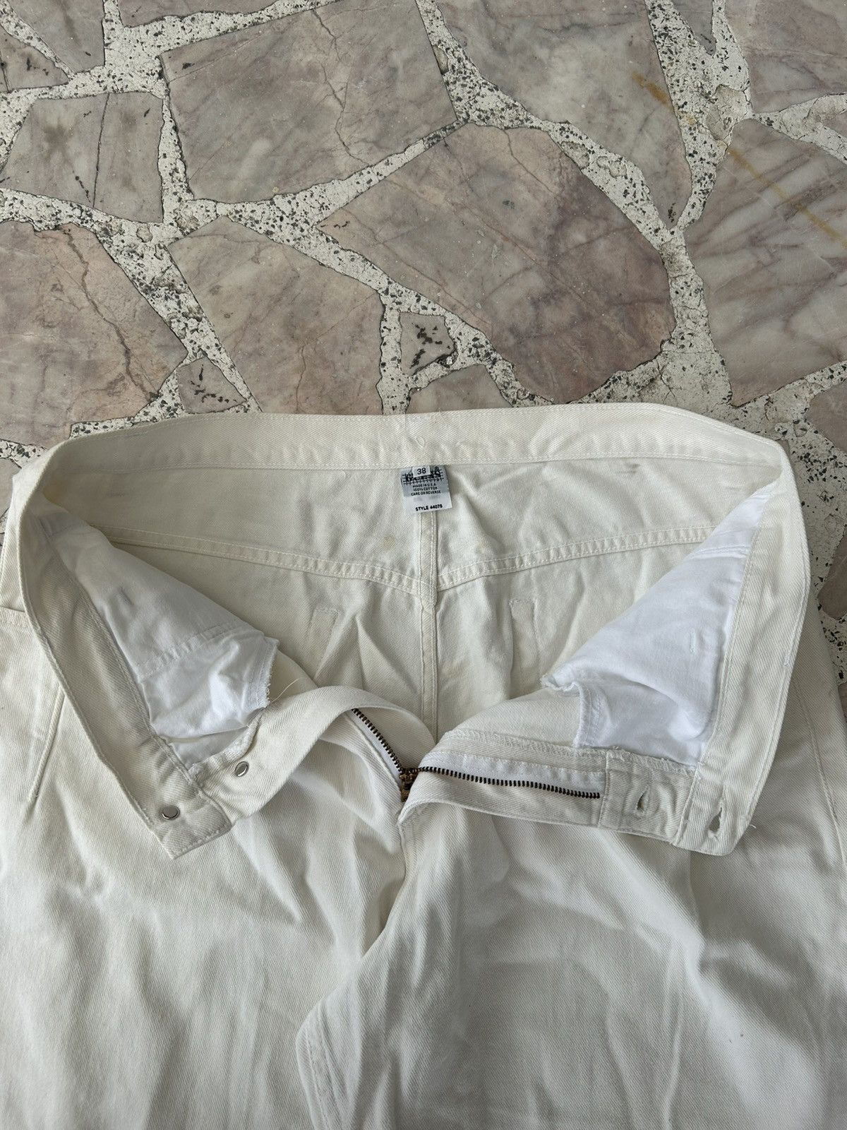 Guess Guess USA Denim White Vintage Size US 37 - 10 Thumbnail