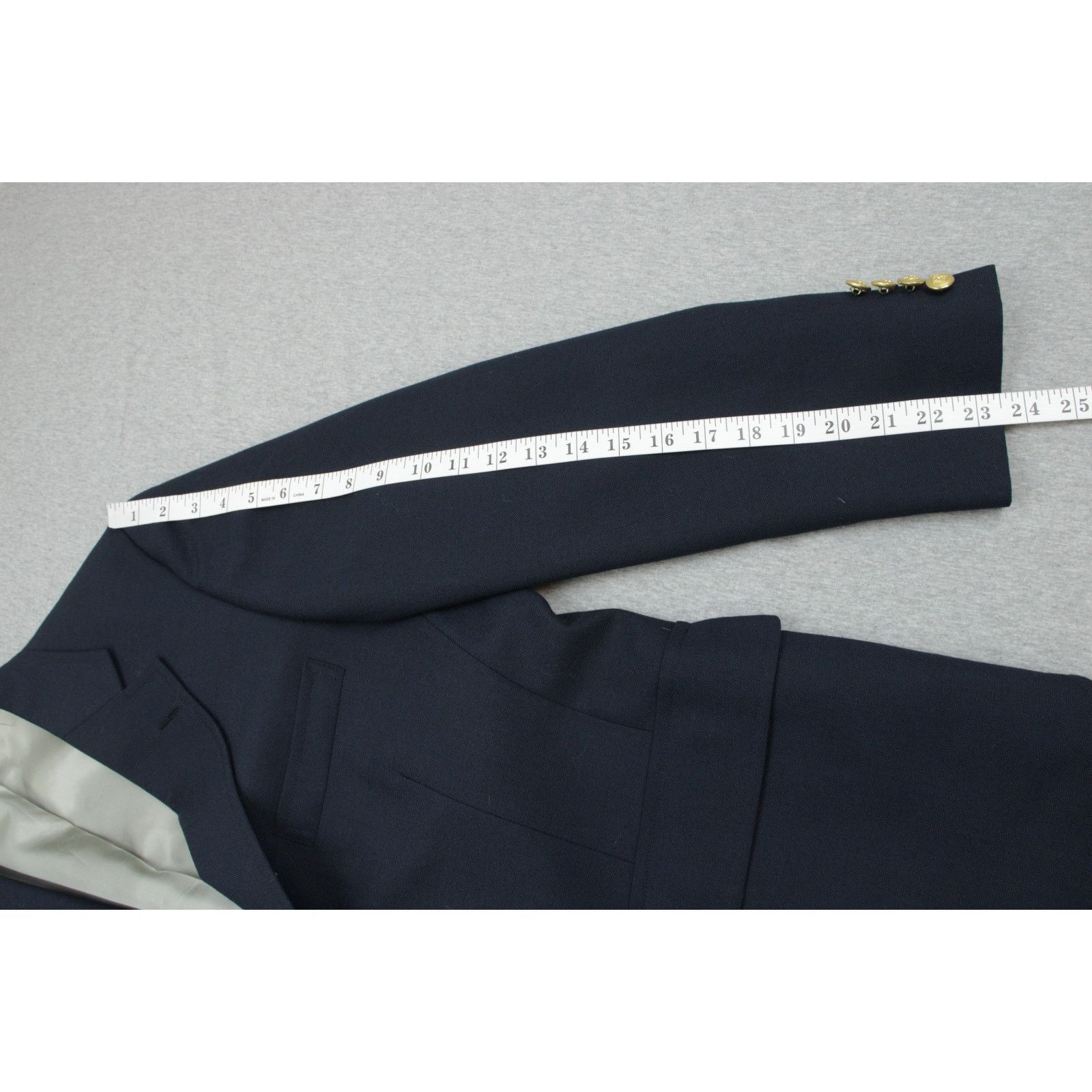 Chaps Ralph Lauren Chaps Ralph Lauren Blazer 42R Mens Navy Golden Buttons Size 42R - 10 Thumbnail
